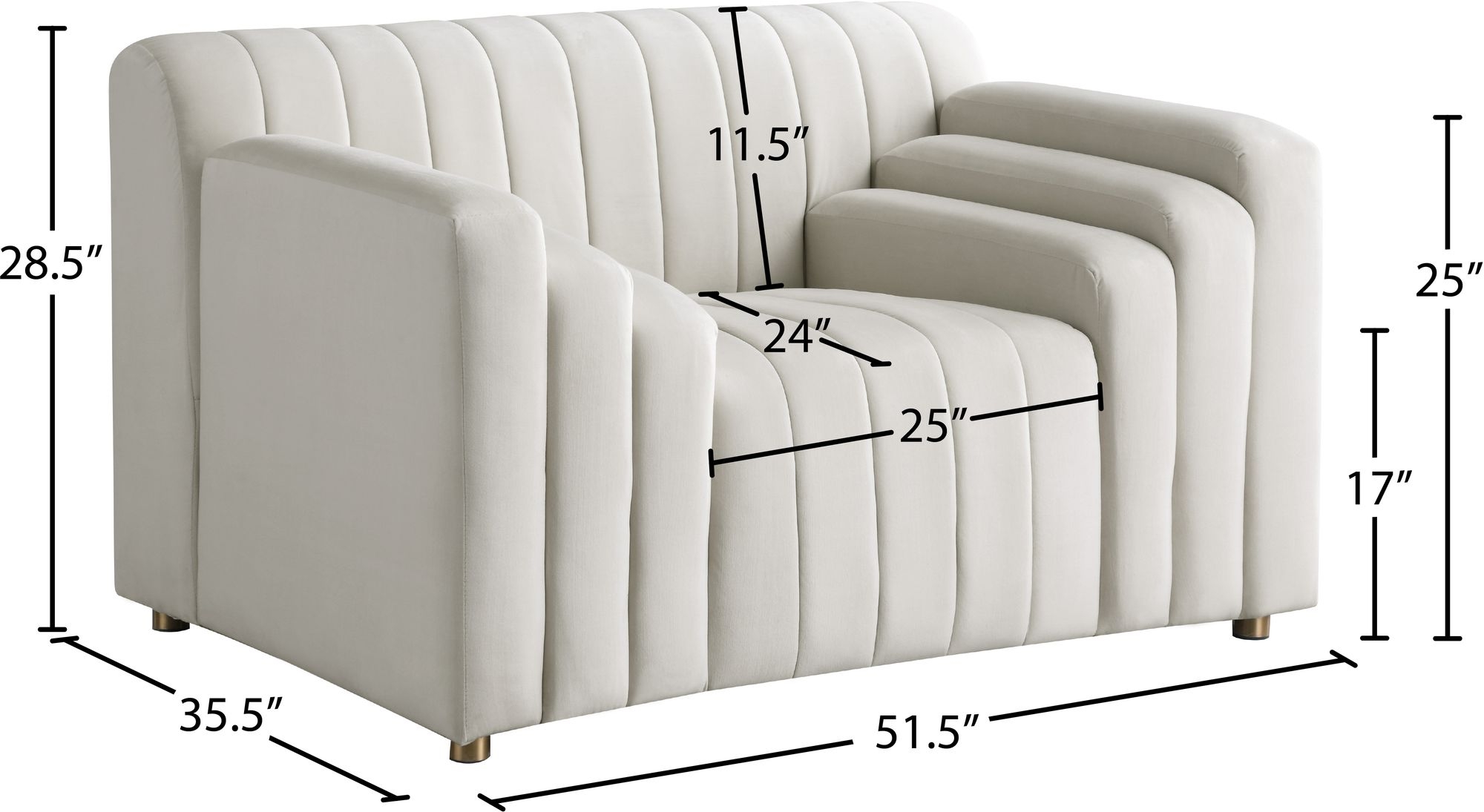 Naya Velvet Chair
