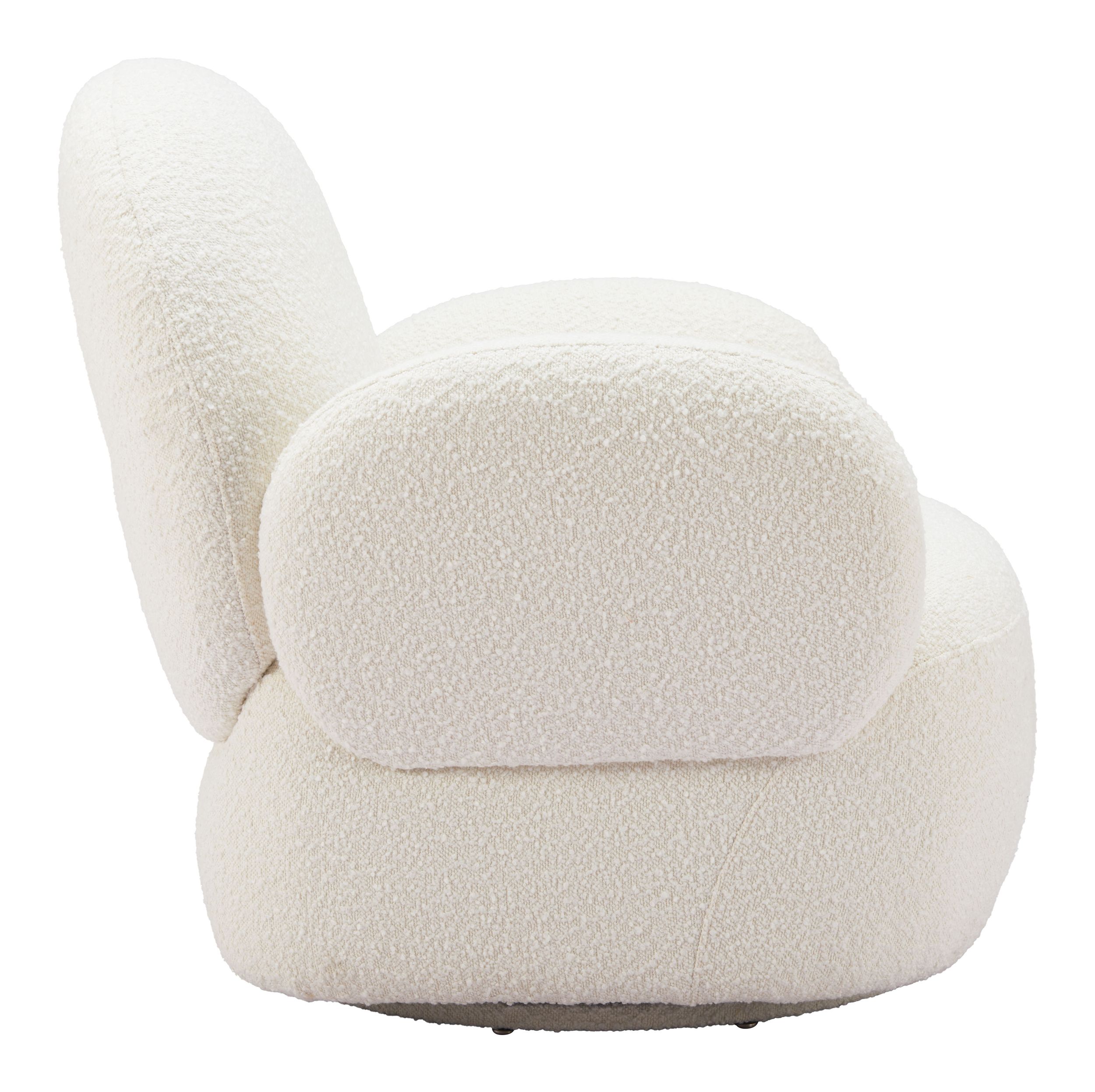 Pilka Polyester Swivel Chair