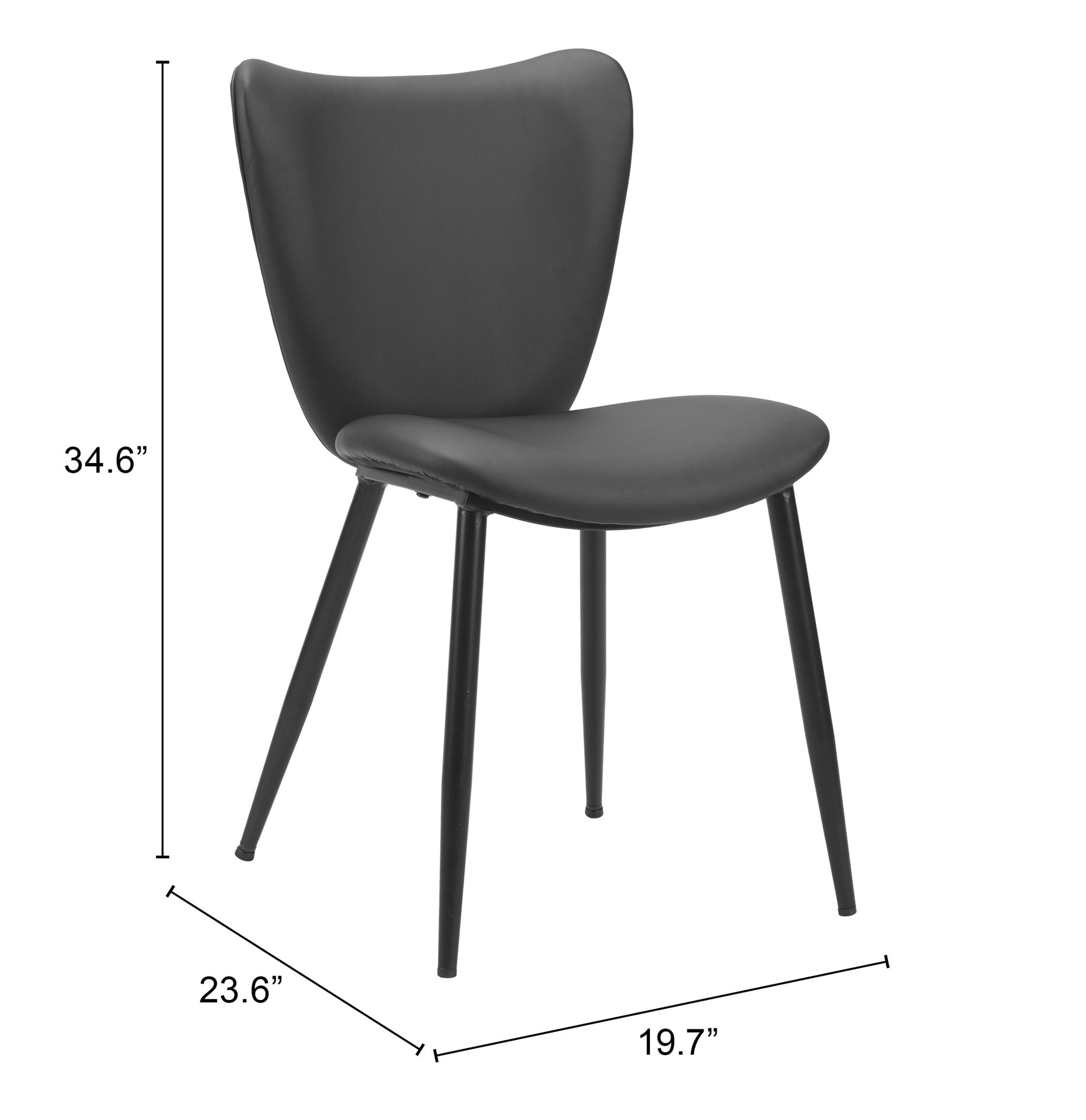 Prestige Upholstery/Steel Dining Chair