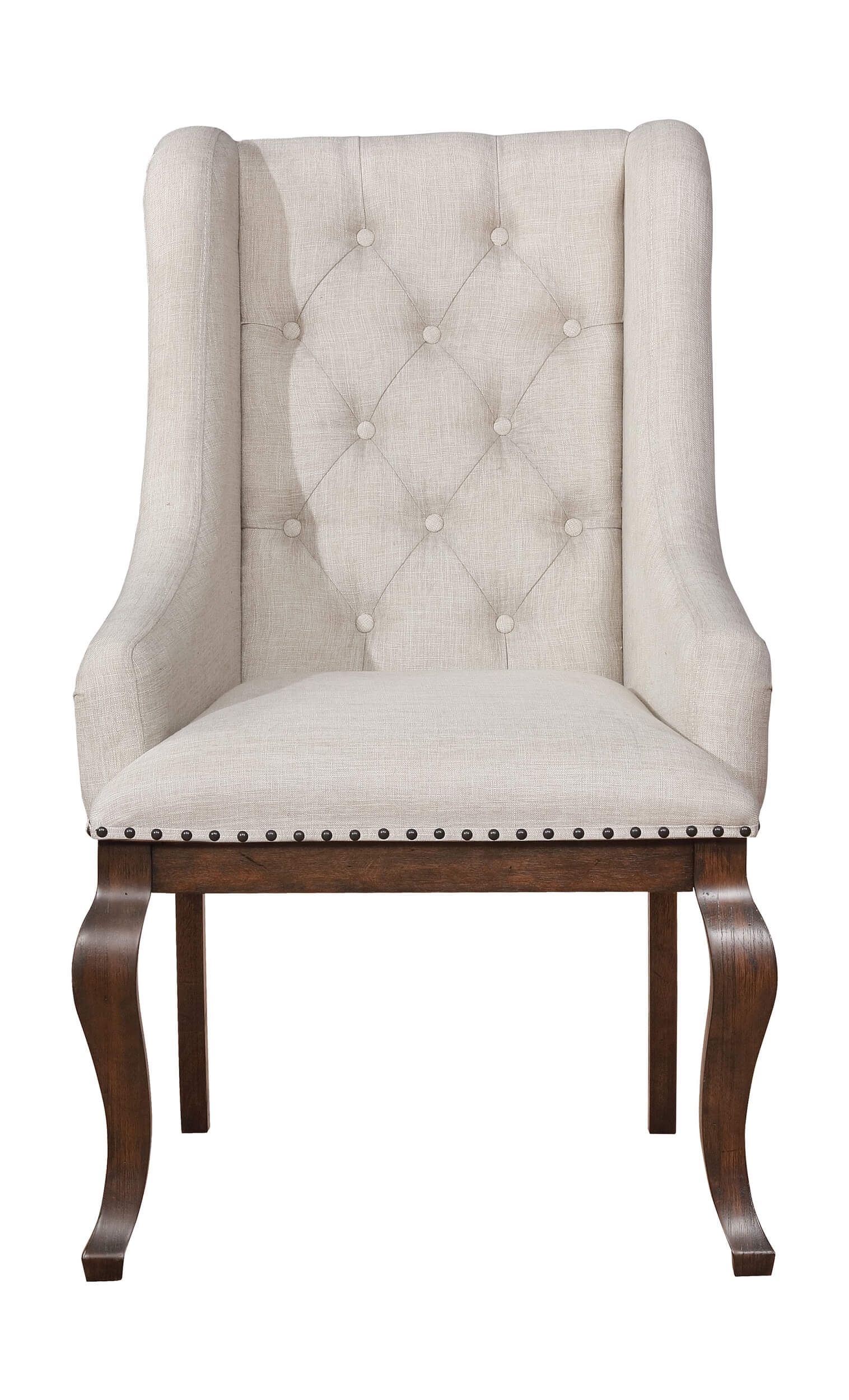 Brockway Cove Tufted Farbic Arm Chair