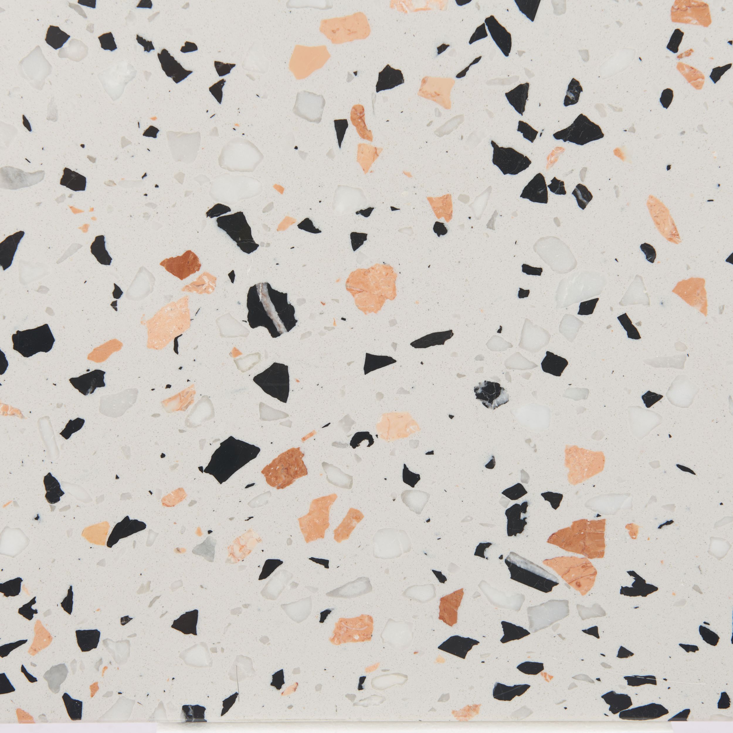 Tuxedo Faux Terrazzo Stone/Steel Console Table