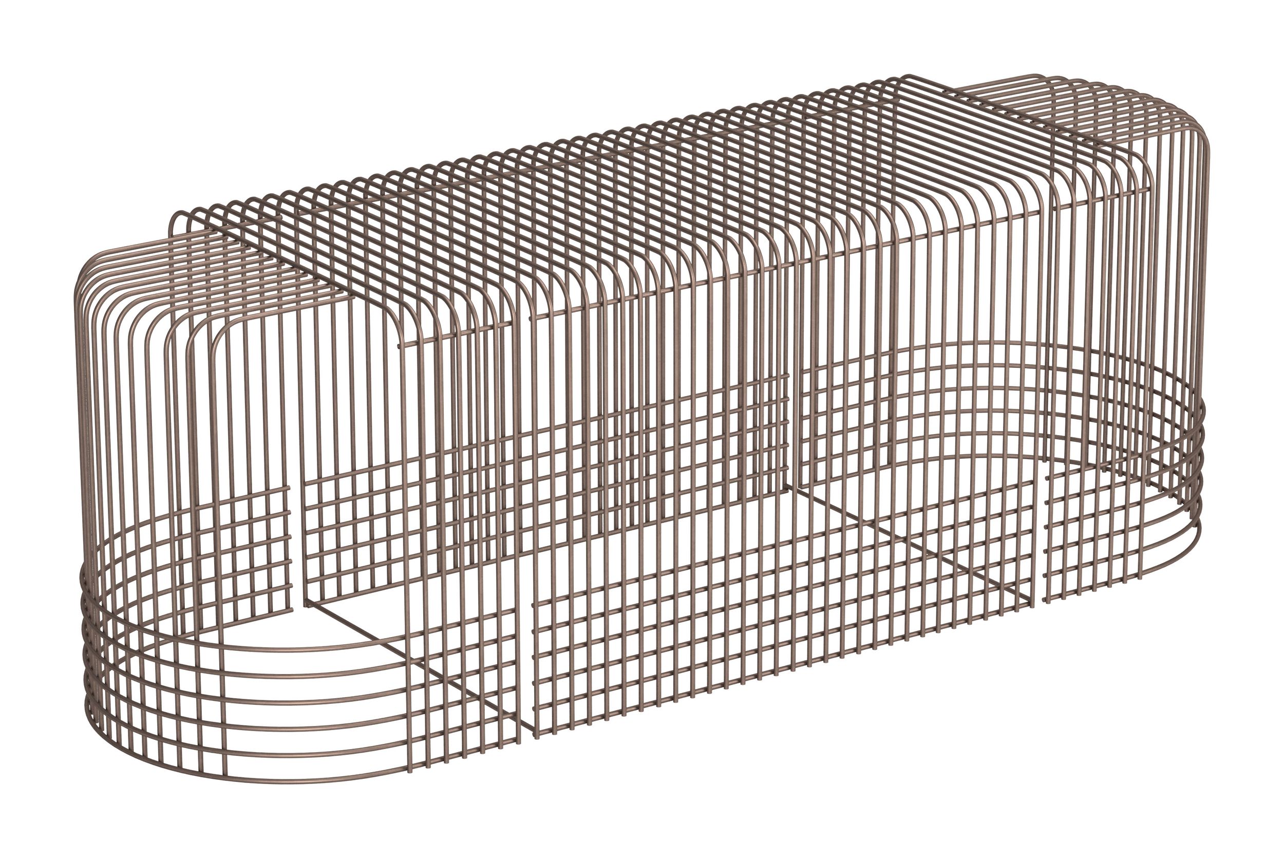 Pitch Rectangular Steel Coffee Table Set