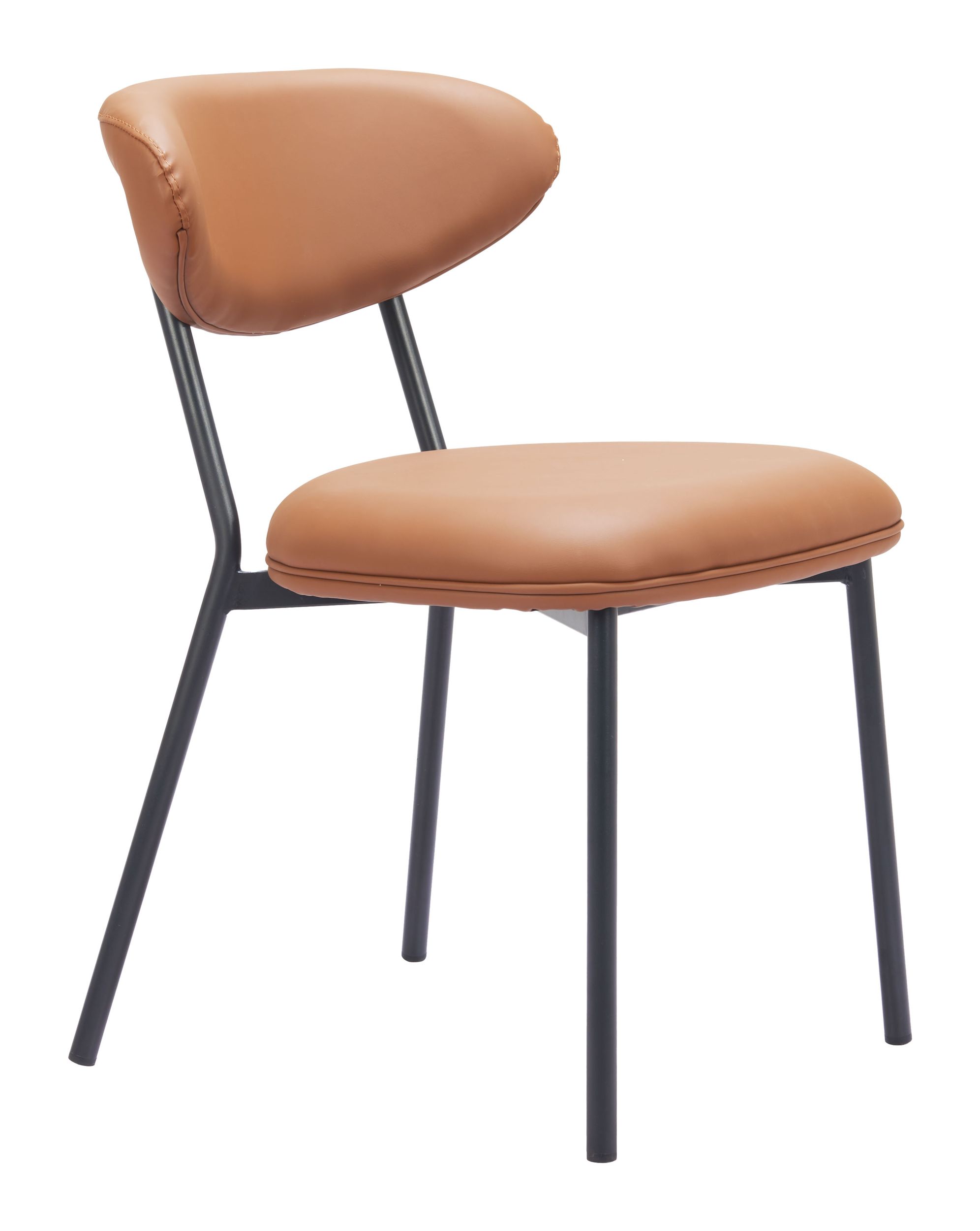 Rorun Faux Leather/Steel Dining Chair