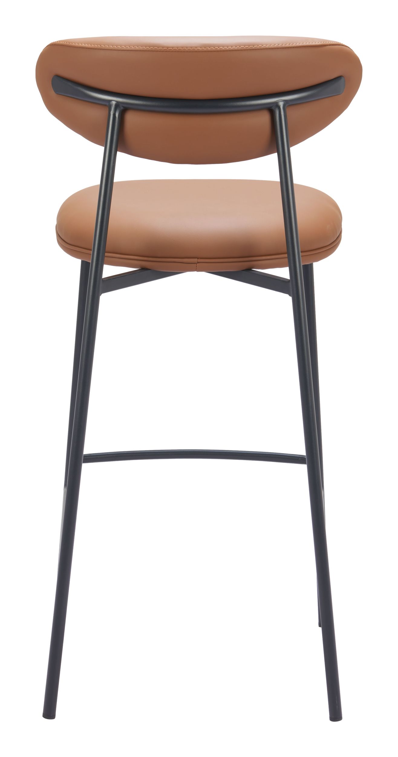 Rorun Faux Leather/Steel Barstool