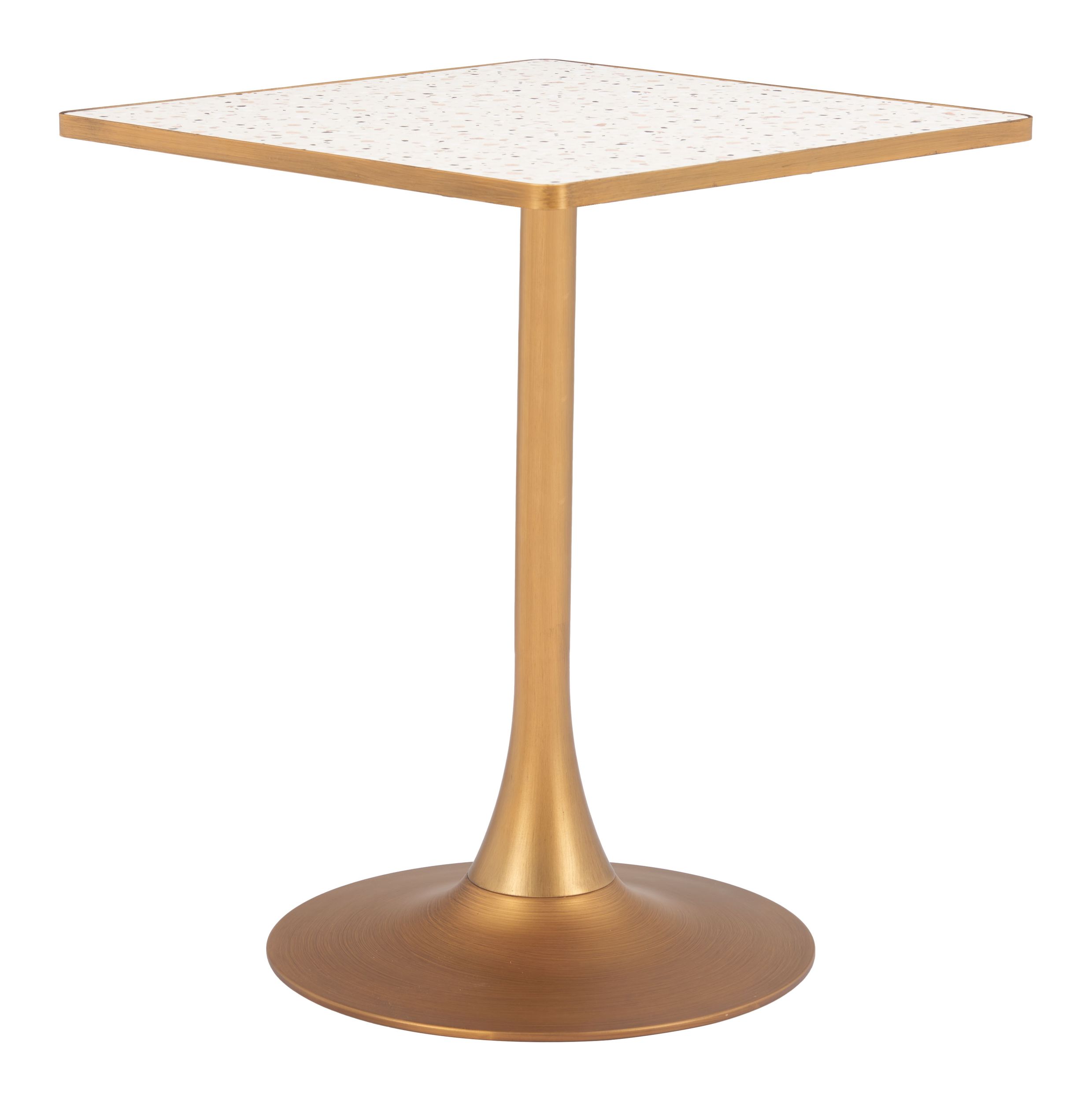 Spot Square Faux Terrazzo/Steel Bistro Table