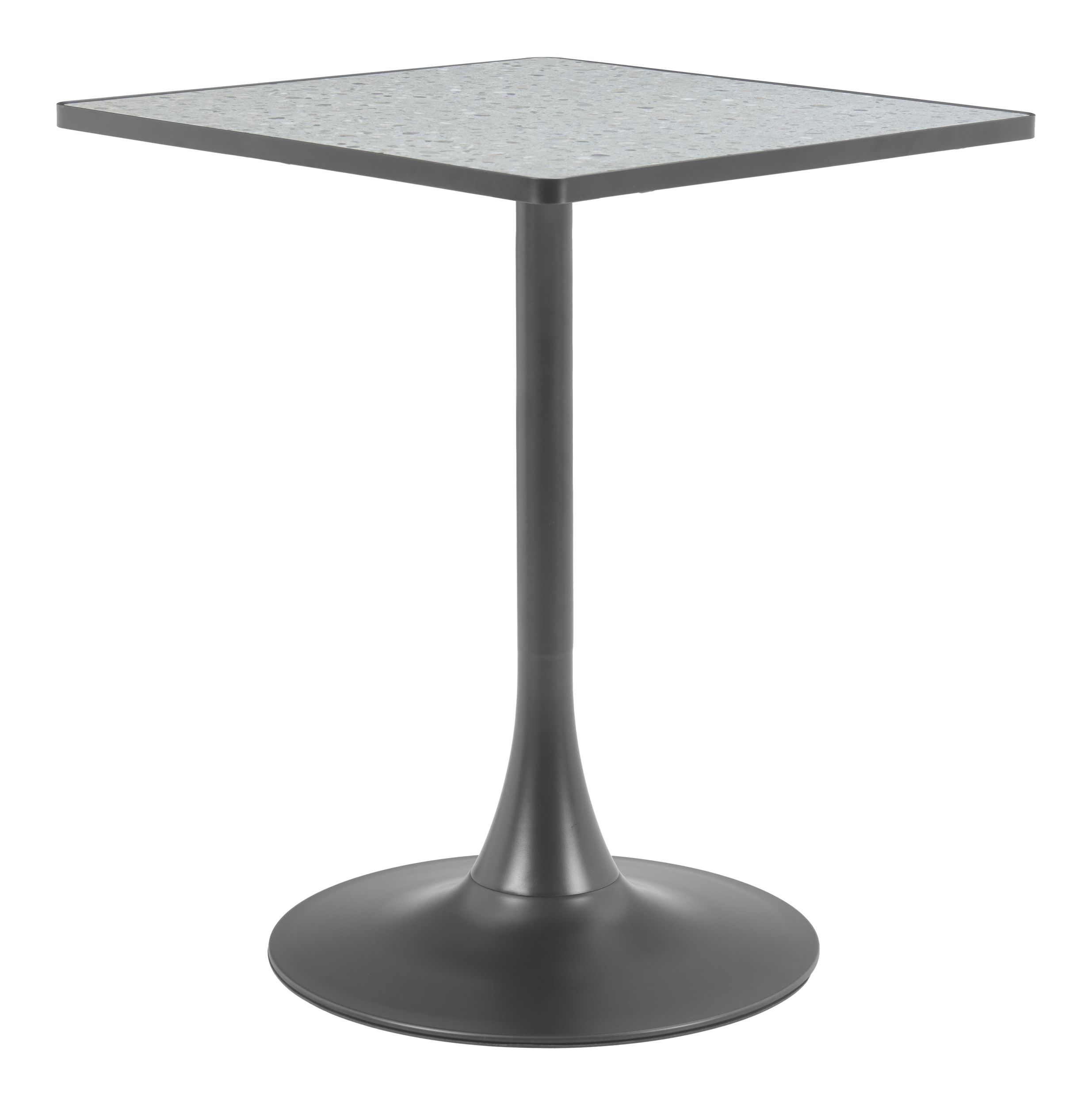 Spot Square Faux Terrazzo/Steel Bistro Table