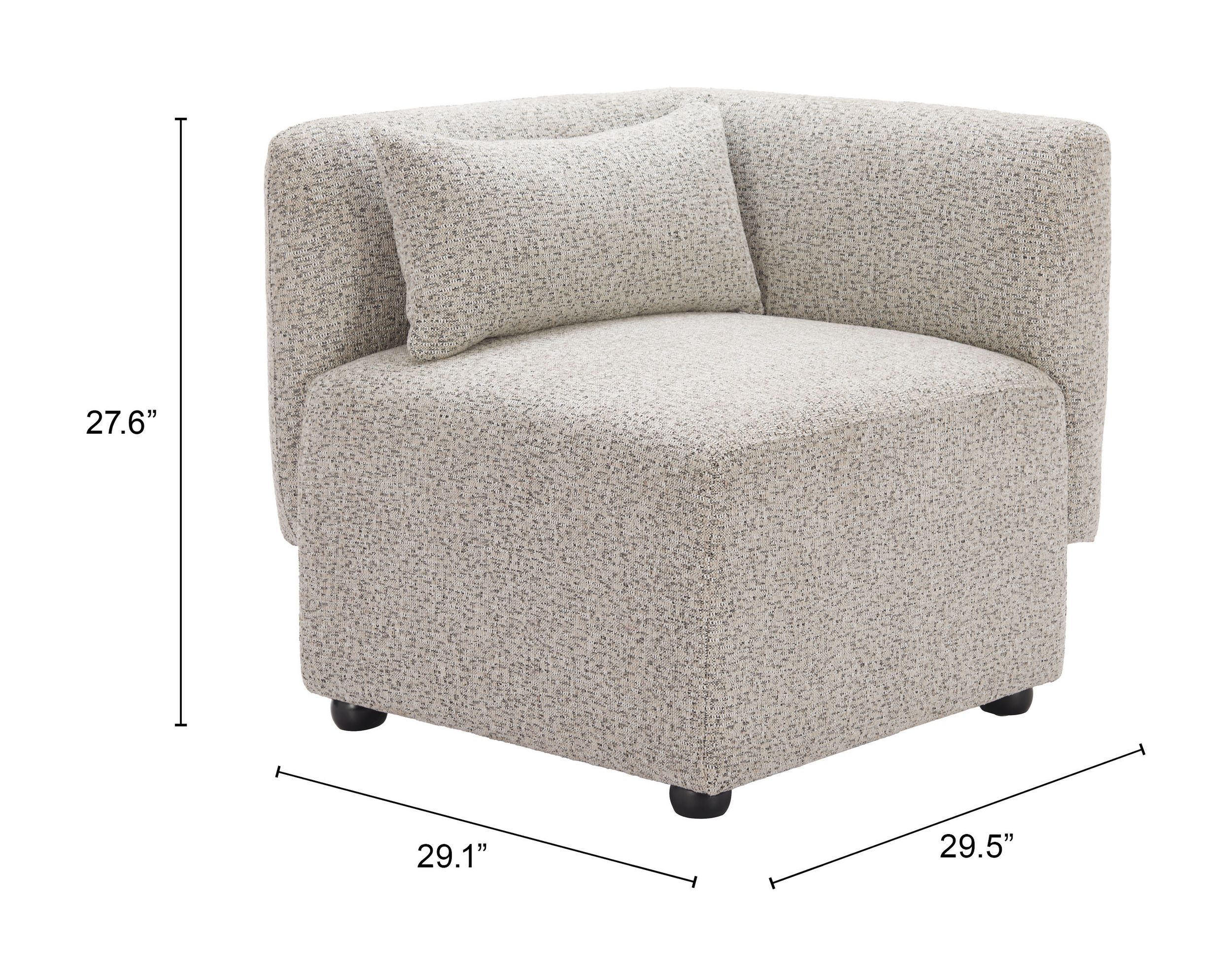 Simu Polyester Modular Corner Chair