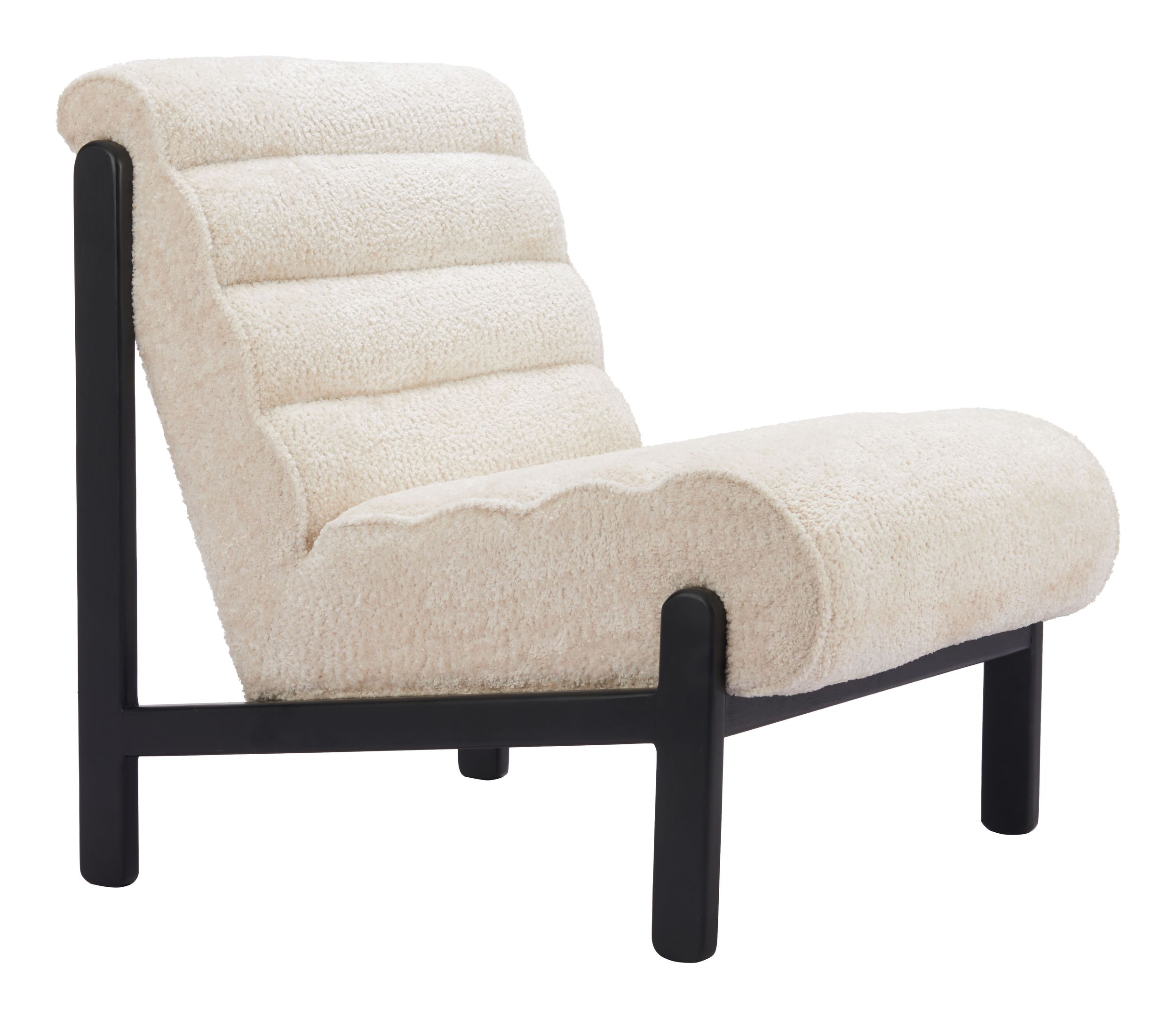 Maki Polyester/Wood Accent Chair