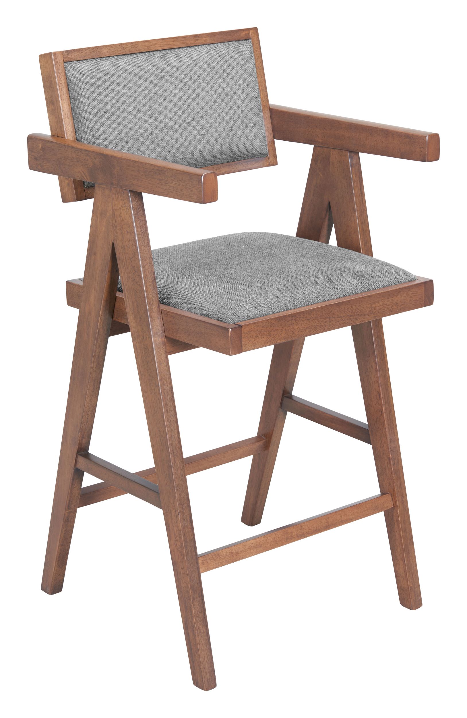 Delhi Polyester/Wood Counter Stool