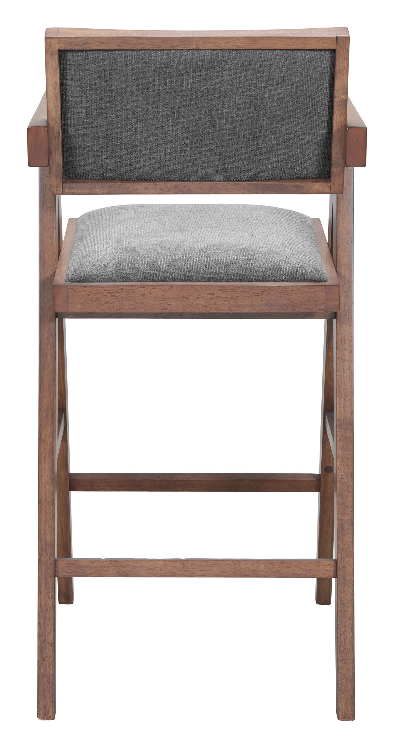 Delhi Polyester/Wood Barstool