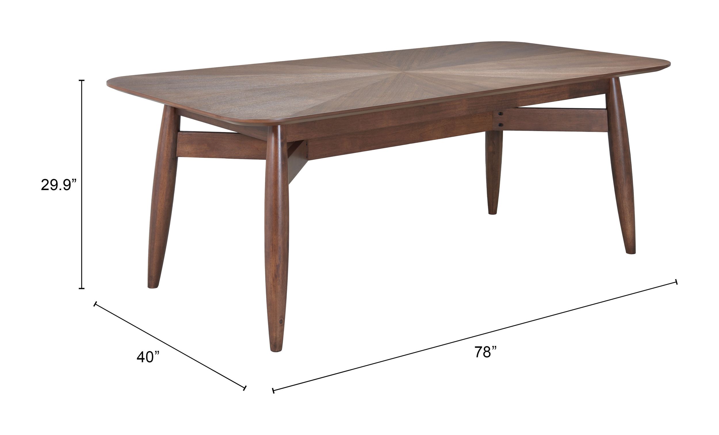 Silea Rectangular Wood Dining Table