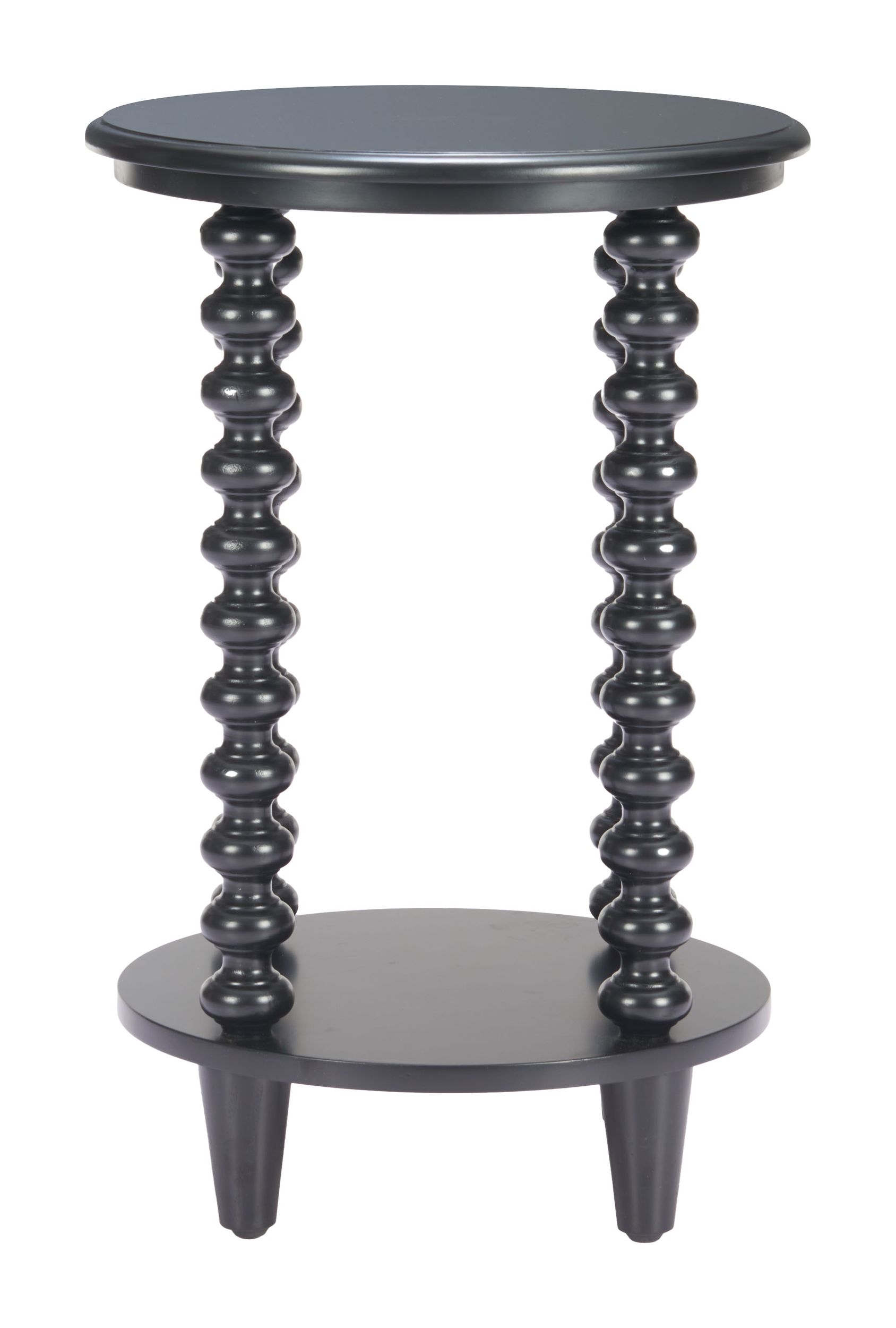 Gocce Round Wood Side Table