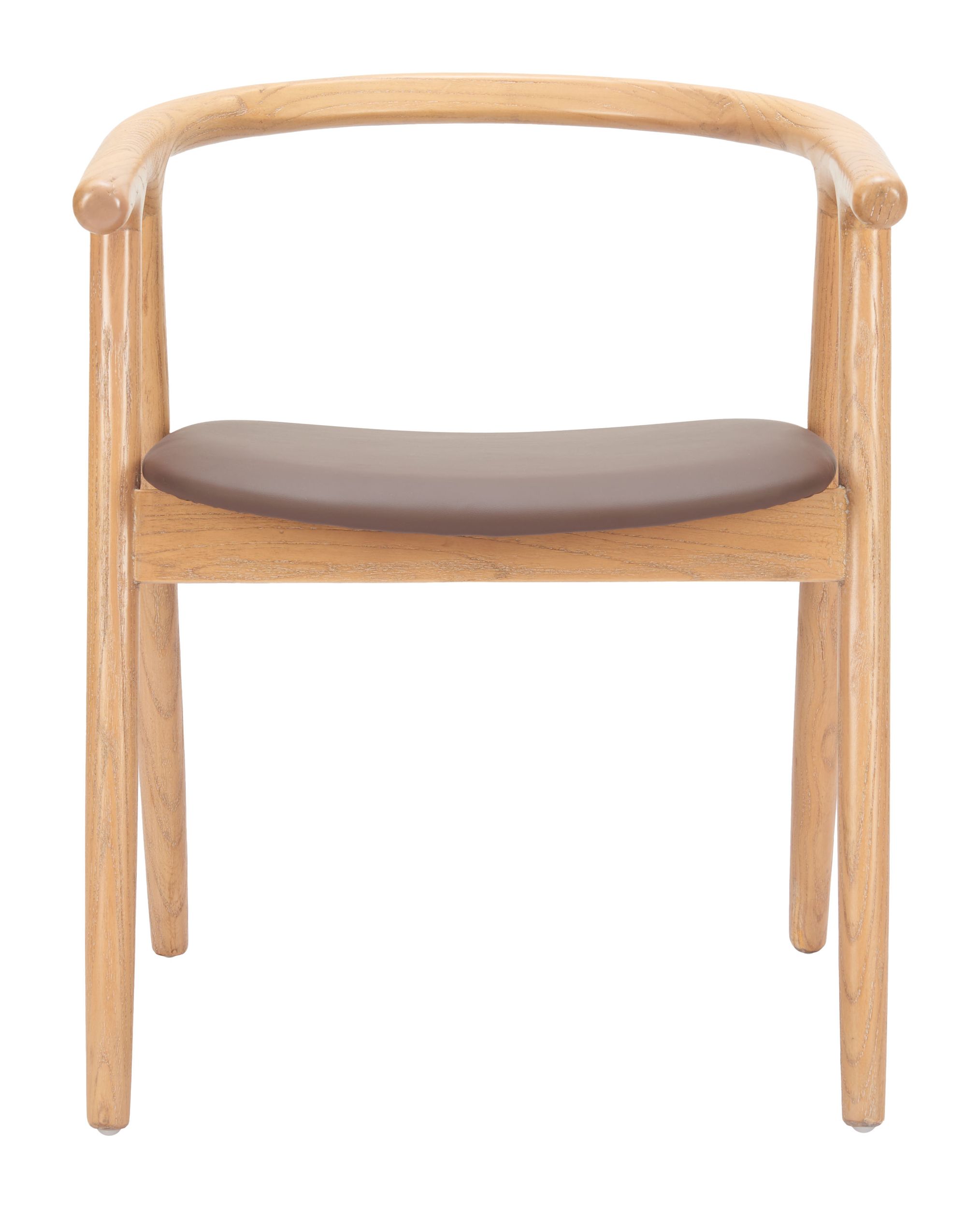 Peker Faux Leather/Wood Dining Chair