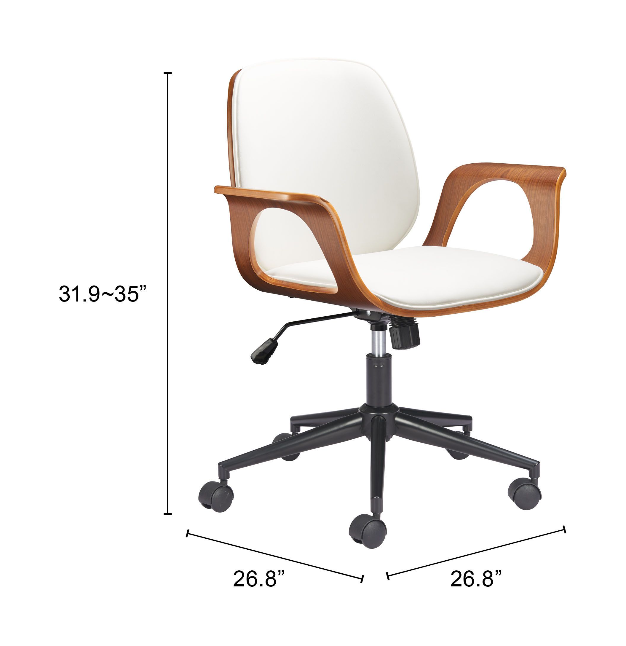 Ali Faux Leather Adjustable Office Chair