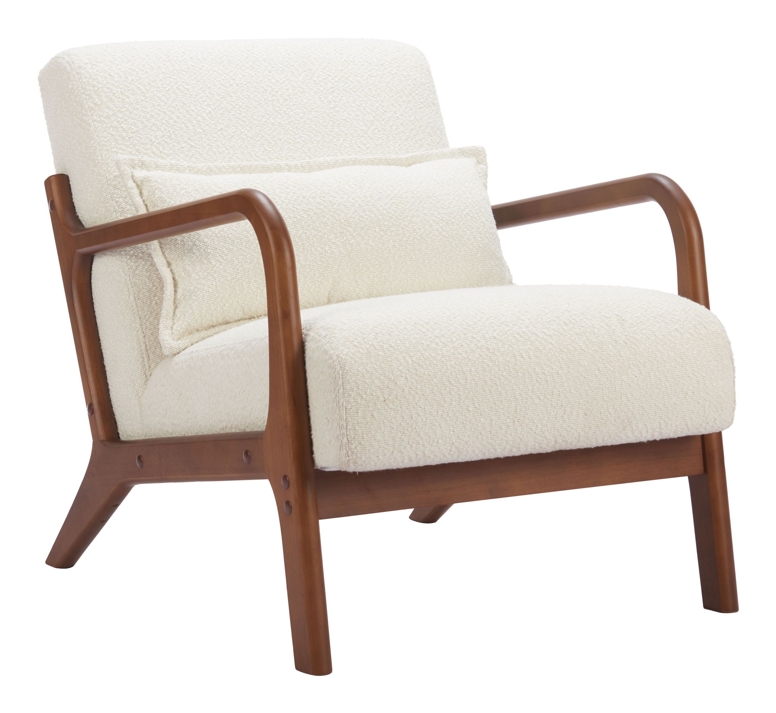 Macio Polyester/Wood Accent Chair