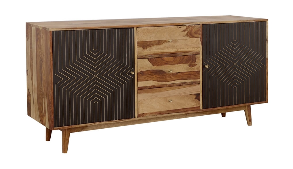 Partridge Wood/Wood Veneer 2-door Server