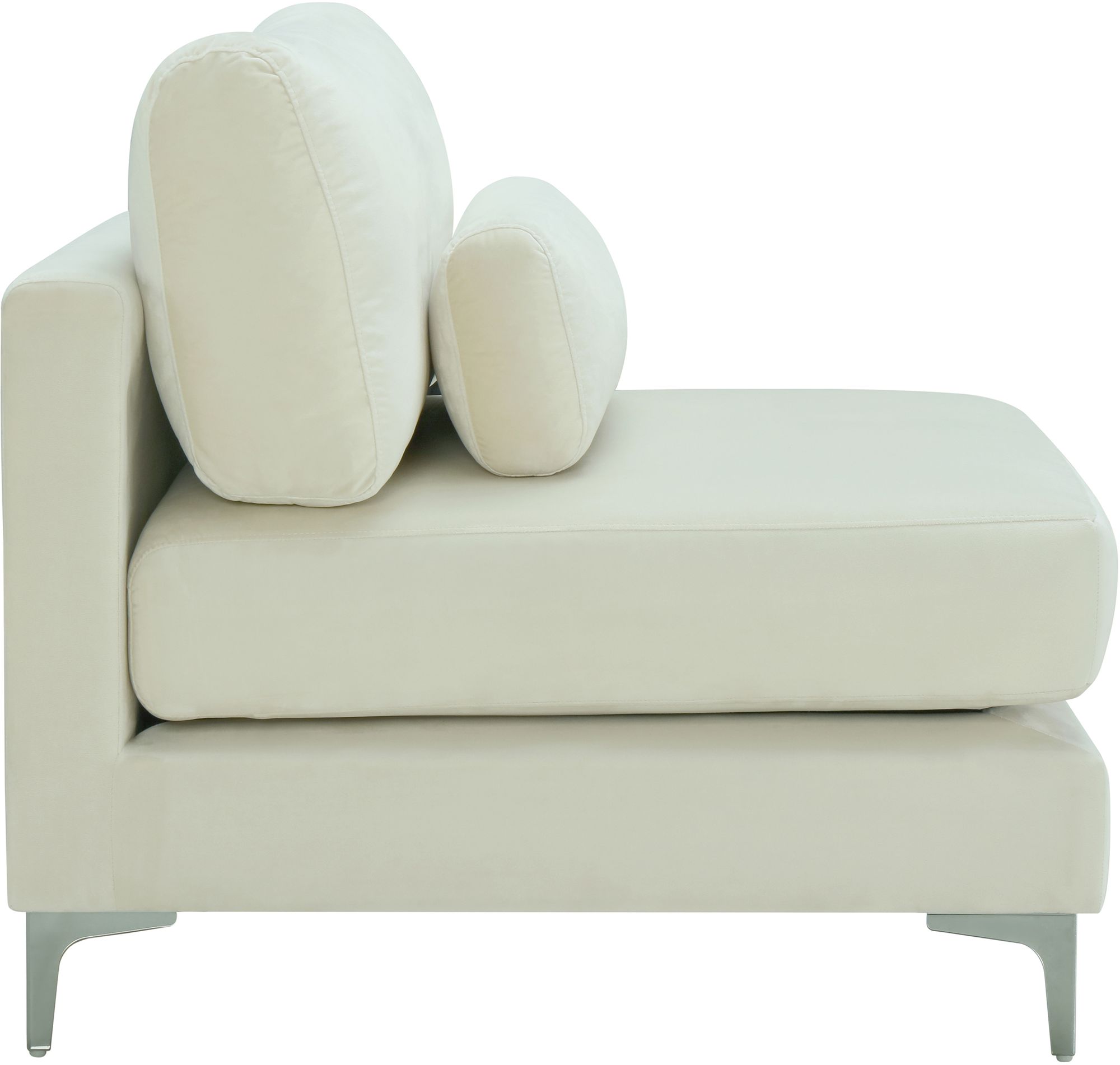 Julia Velvet Modular Armless Chair