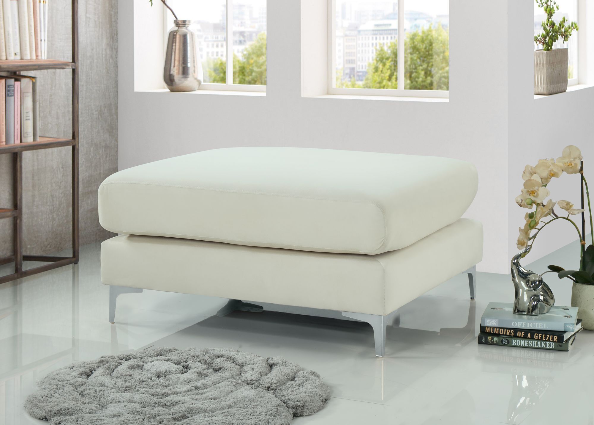 Julia Velvet Modular Ottoman