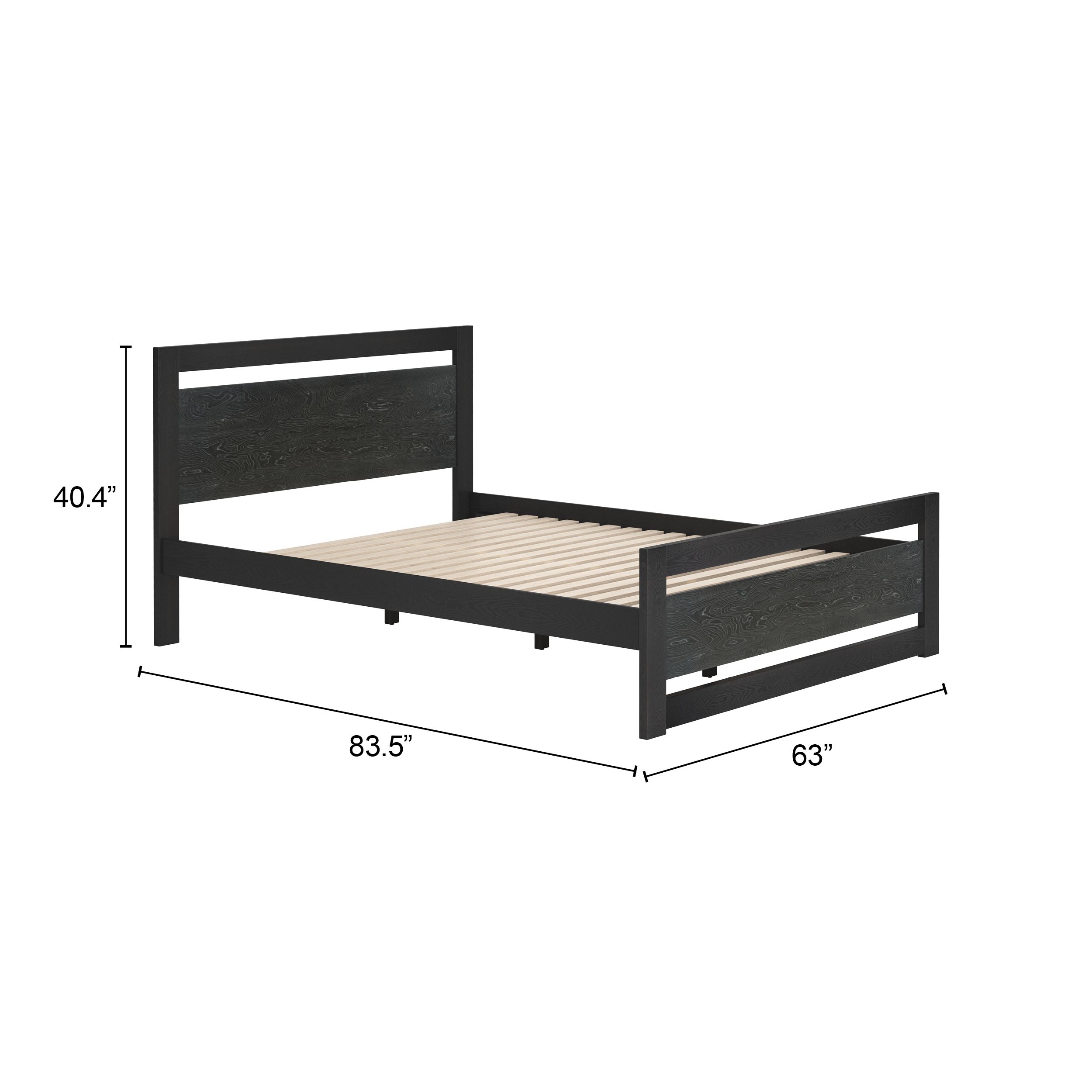 Repos MDF Platform Bed, Queen Size