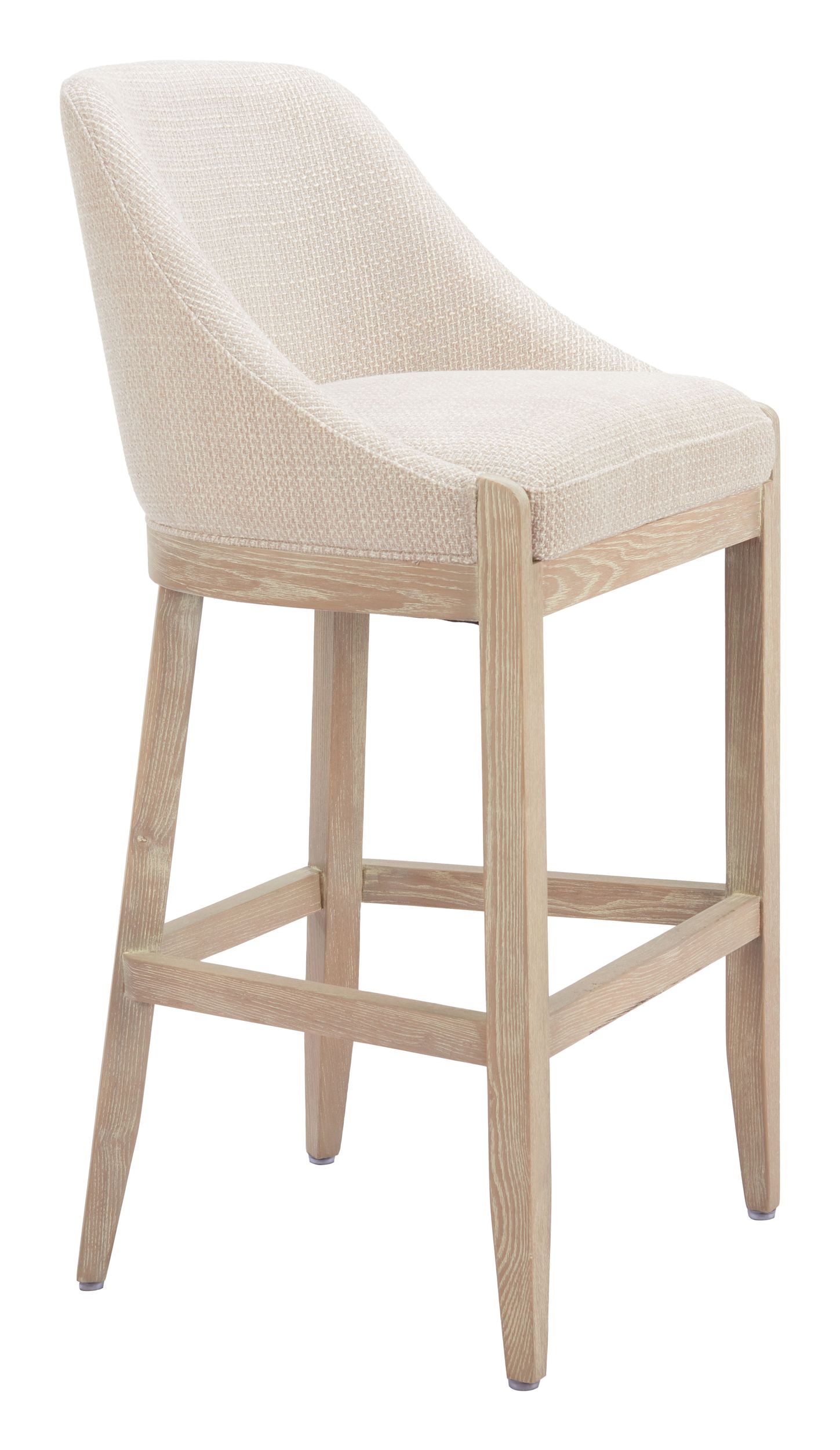 Calmo Polyester/Wood Barstool