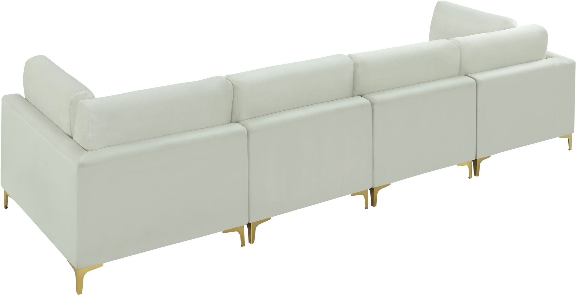 Julia 142" Velvet Modular Sofa