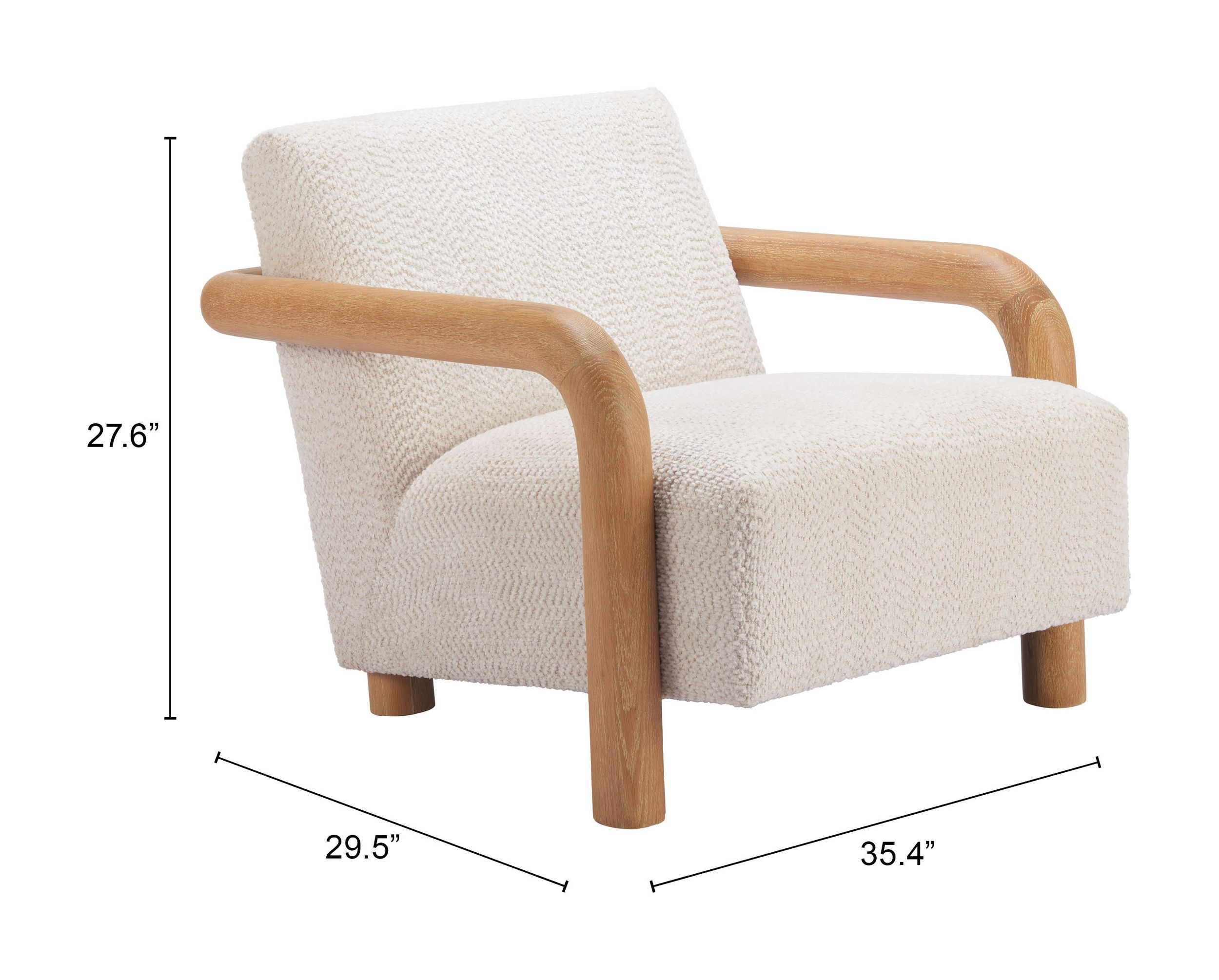 Subliem Polyester/Wood Accent Chair
