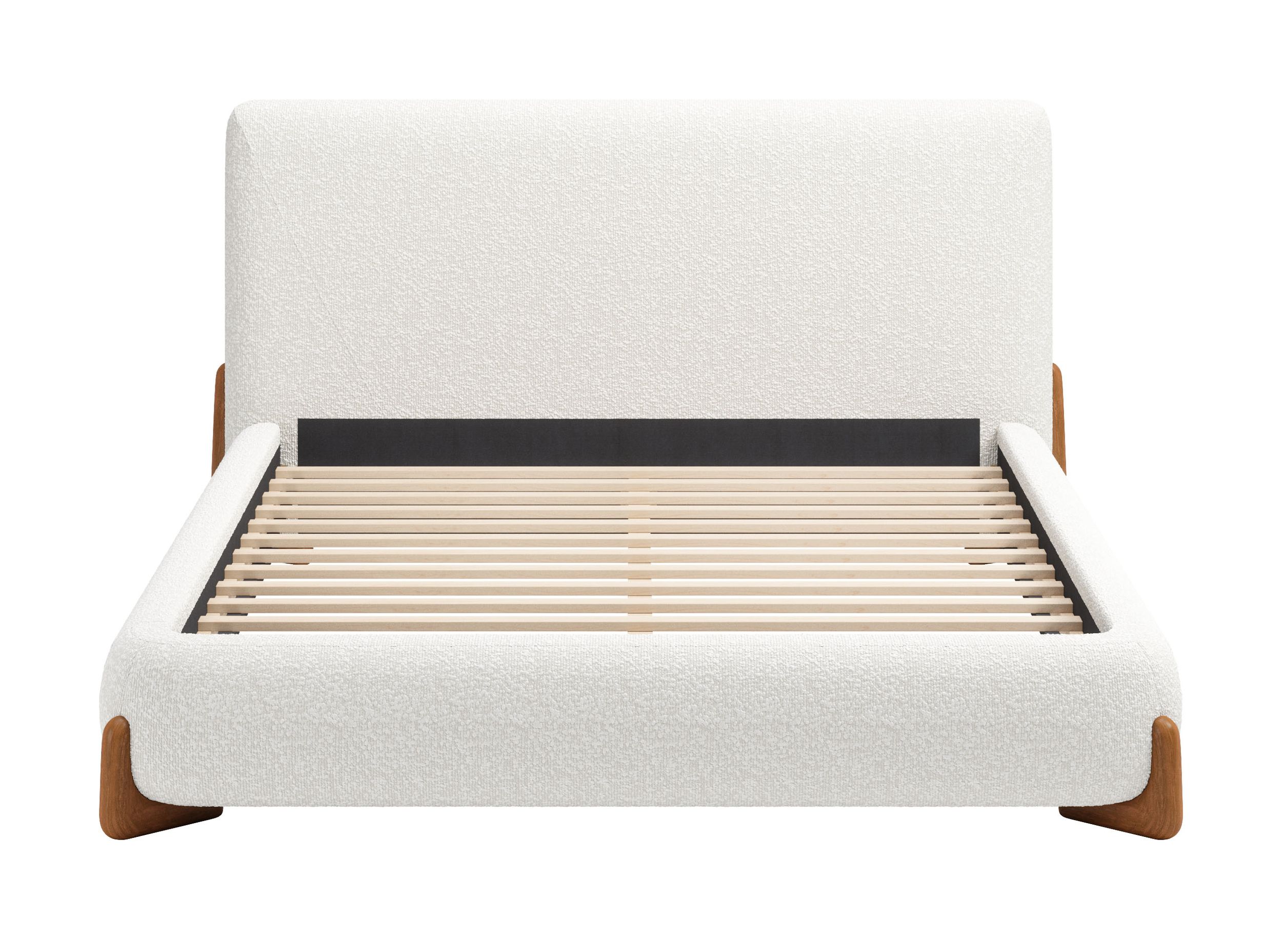 Baris Polyester Platform Bed, Queen Size