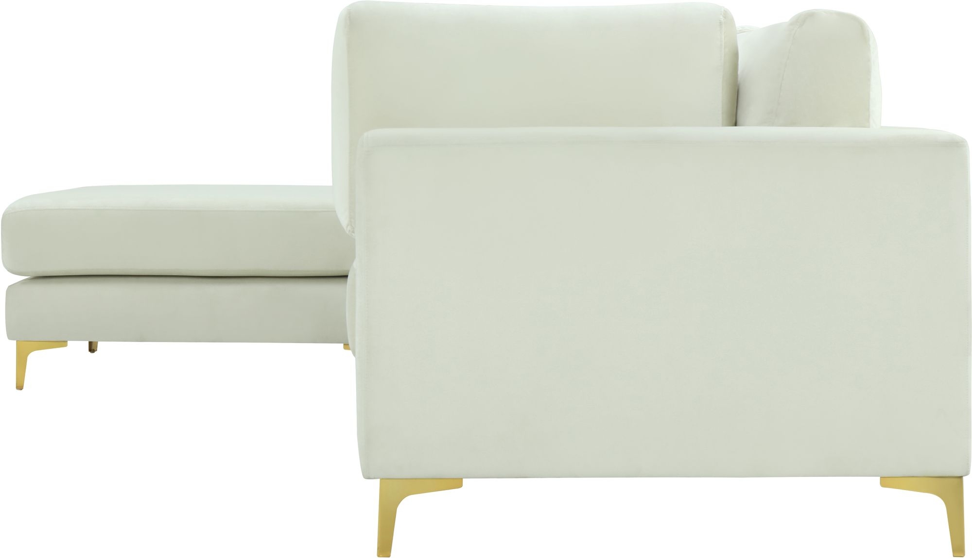 Julia 142" 5-Piece Velvet Modular Reversible Sectional