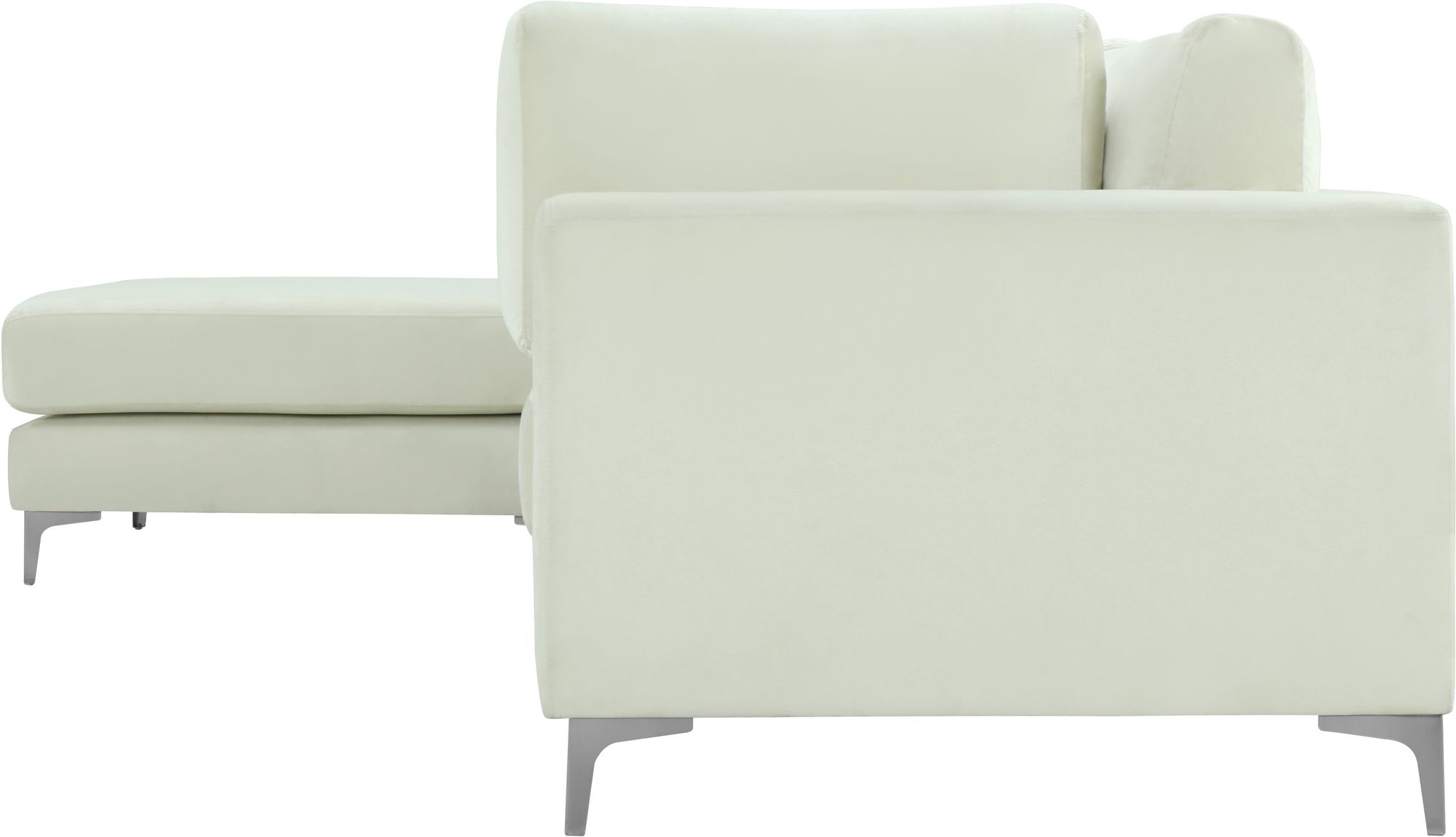 Julia 142" 5-Piece Velvet Modular Reversible Sectional
