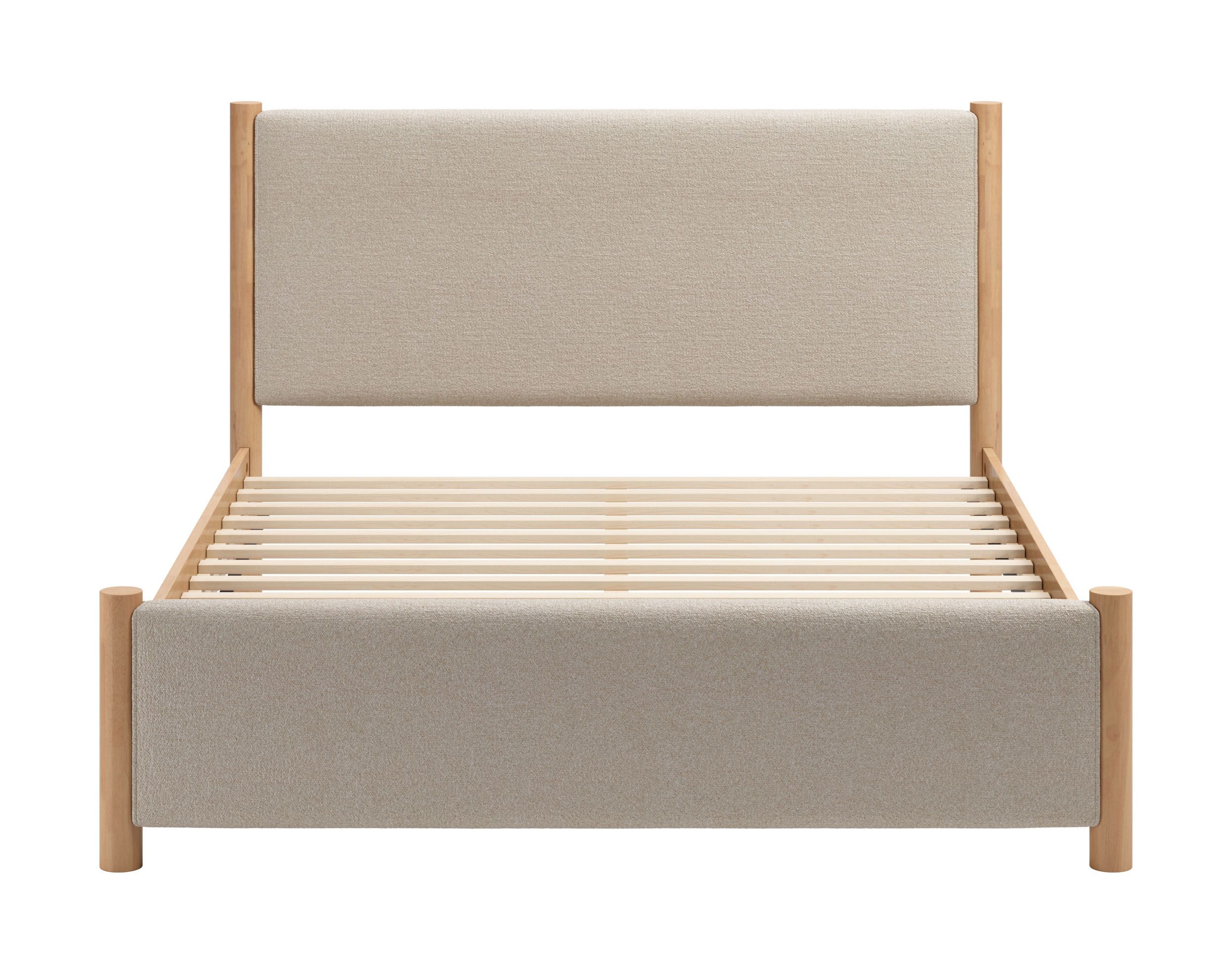 Hadi Polyester/MDF Platform Bed