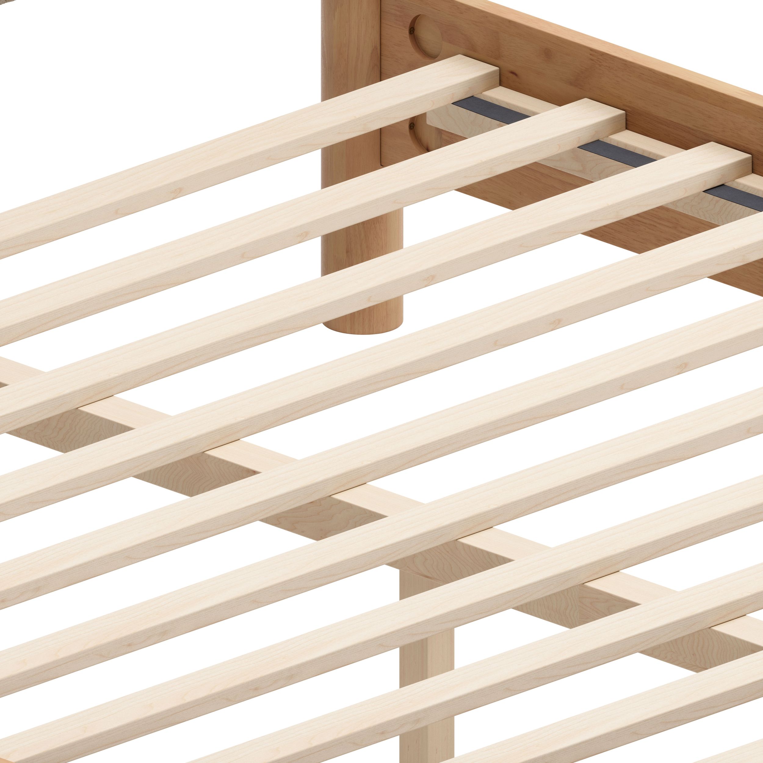 Hadi Polyester/MDF Platform Bed