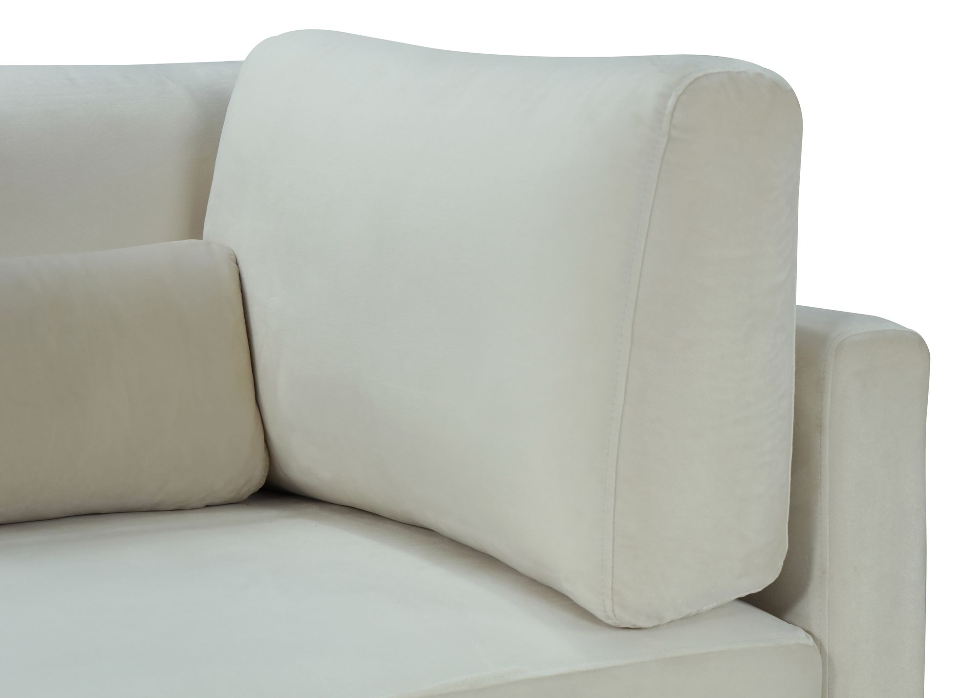 Julia 104.5" 5-Piece Velvet Modular Armless Sectional
