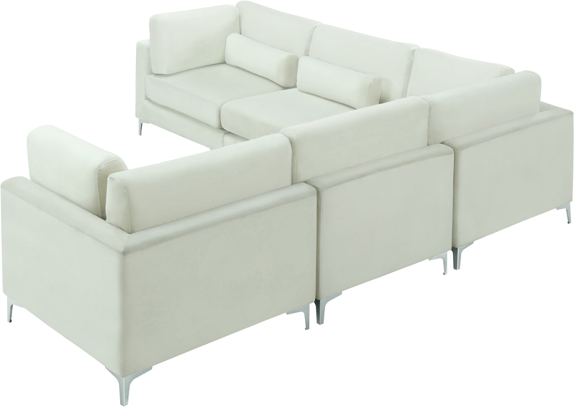 Julia 104.5" 5-Piece Velvet Modular Sectional