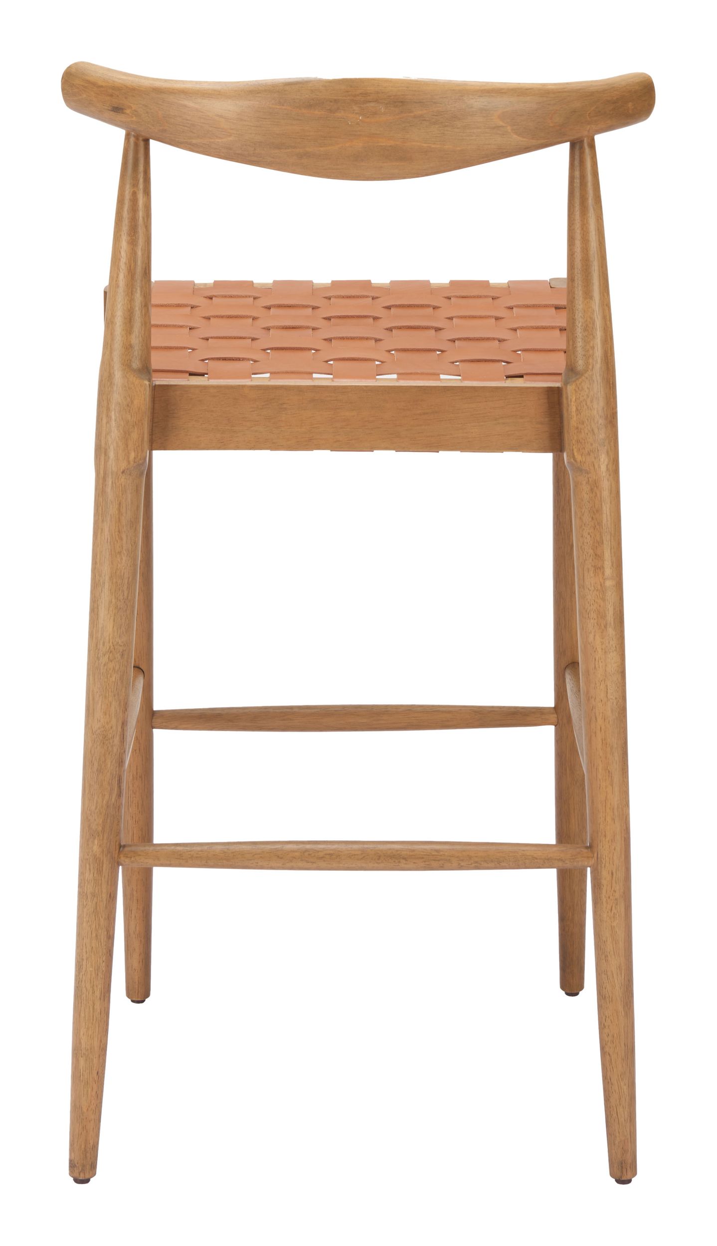 Bandani Leather/Wood Barstool