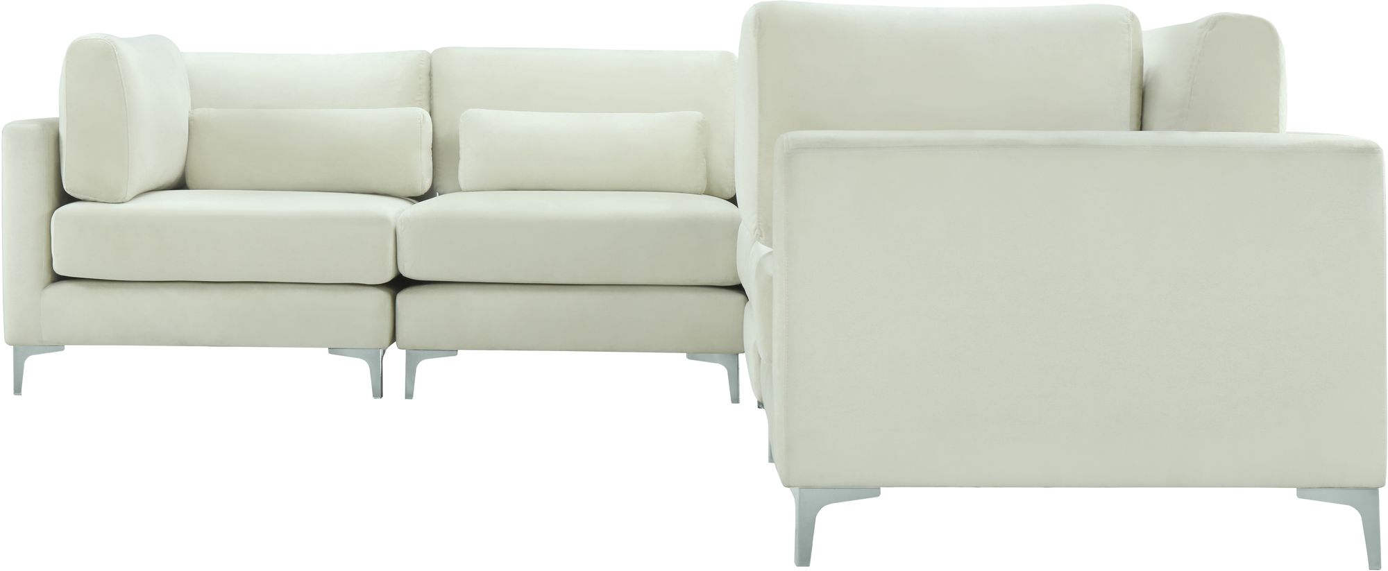 Julia 142" 6-Piece Velvet Modular Sectional