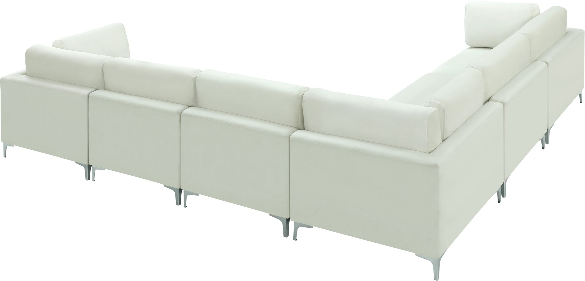 Julia 142" 6-Piece Velvet Modular Sectional