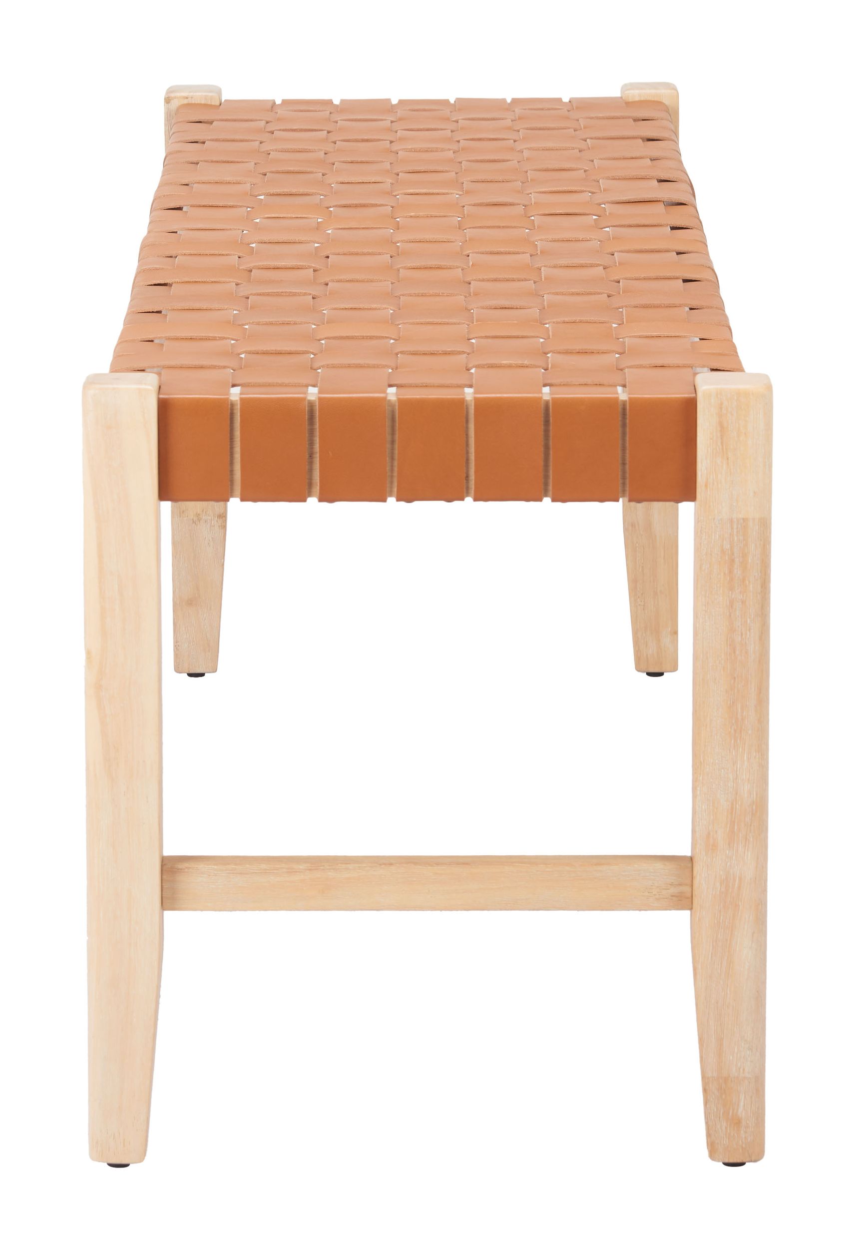 Bandini Leather/Wood Bench