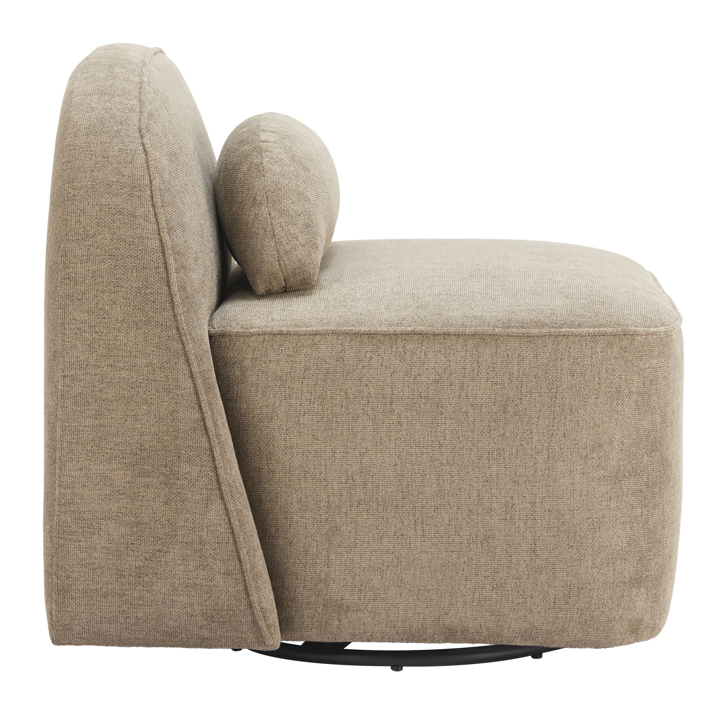 Kakao Polyeter/Steel Swivel Chair