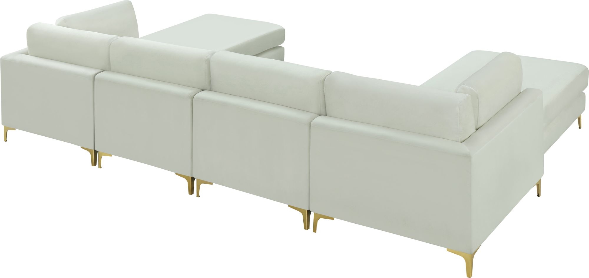 Julia 142" 6-Piece Velvet Modular Reversible Sectional