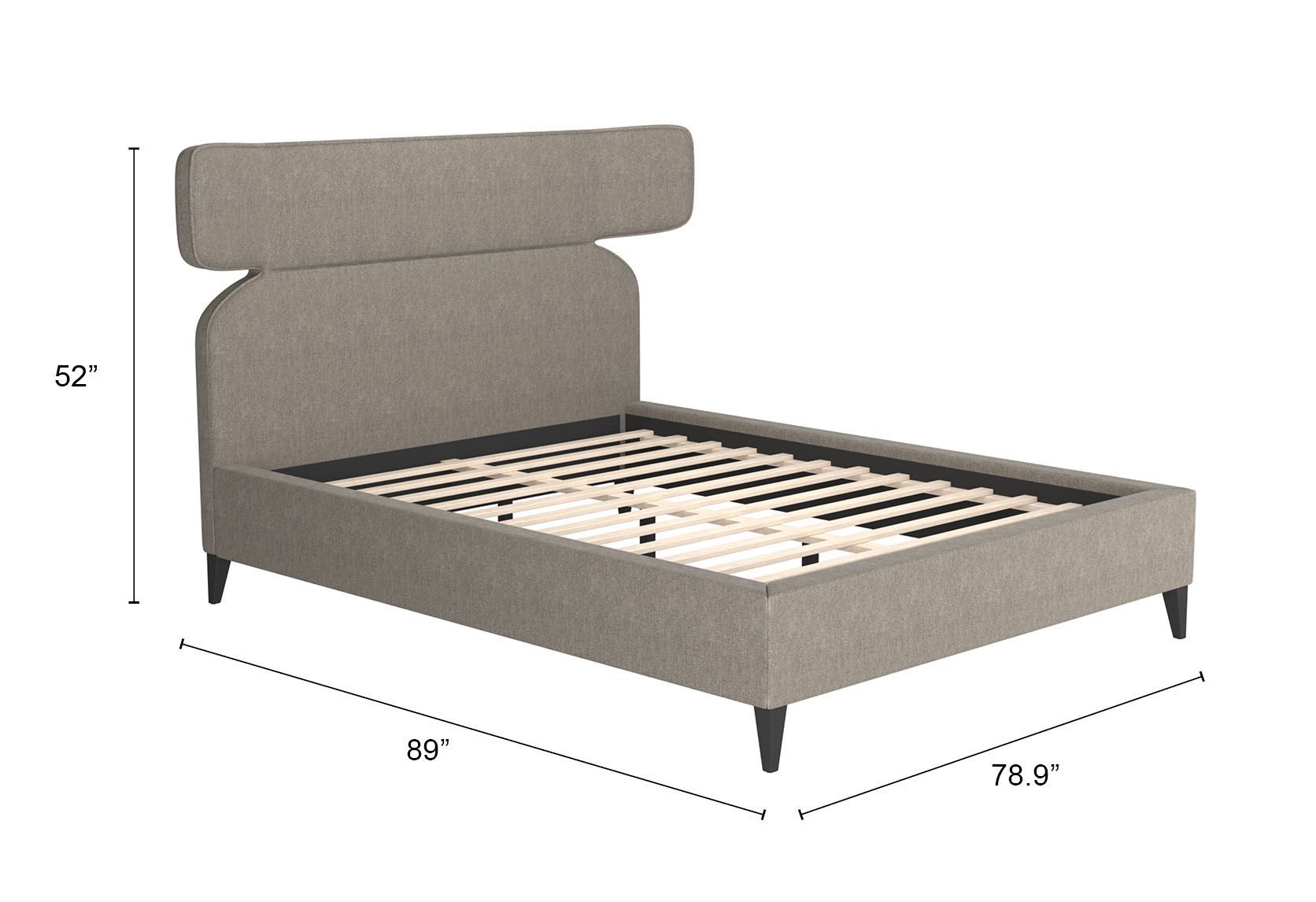 Dusa Polyester Platform Bed