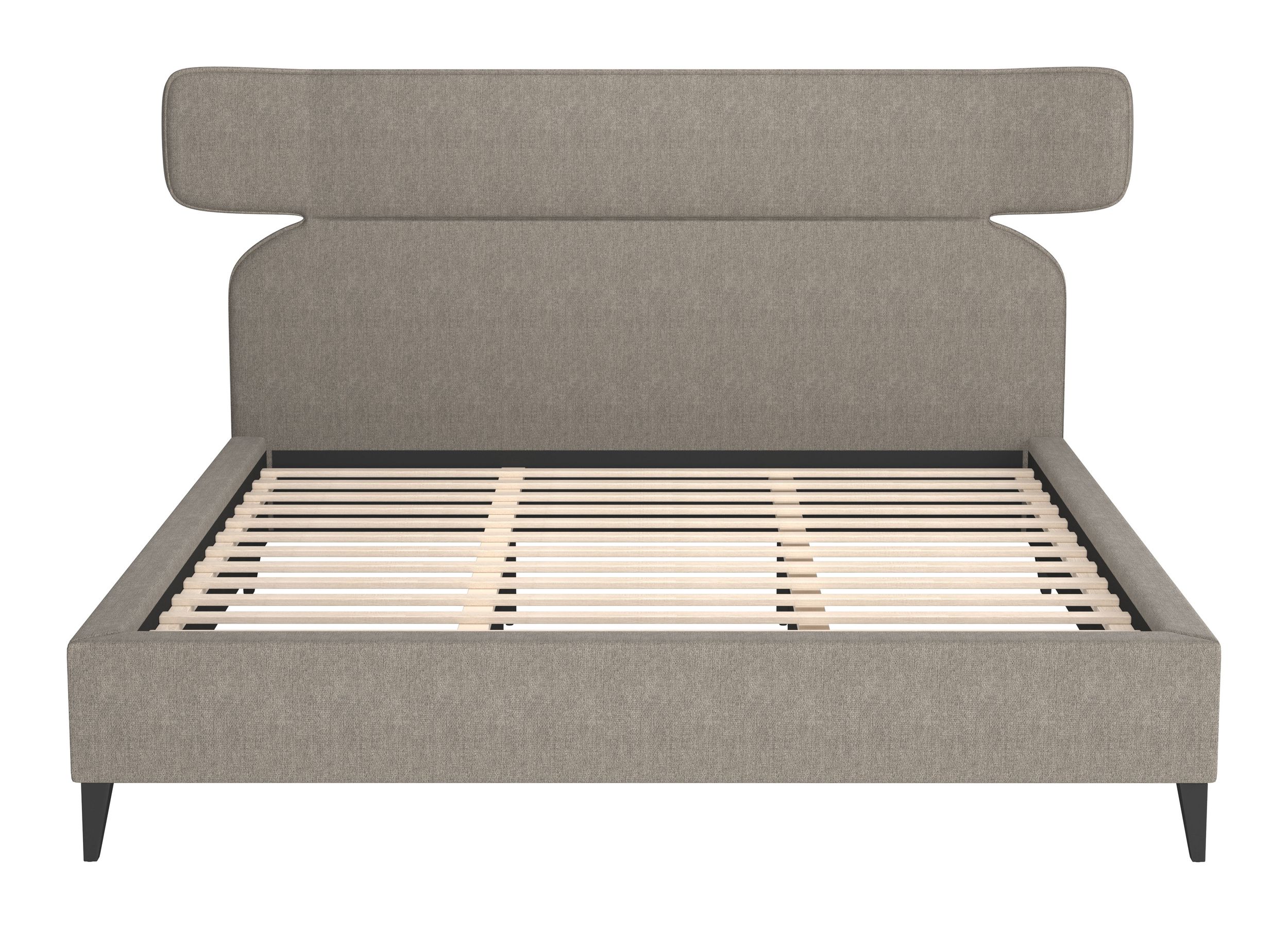 Dusa Polyester Platform Bed, King Size