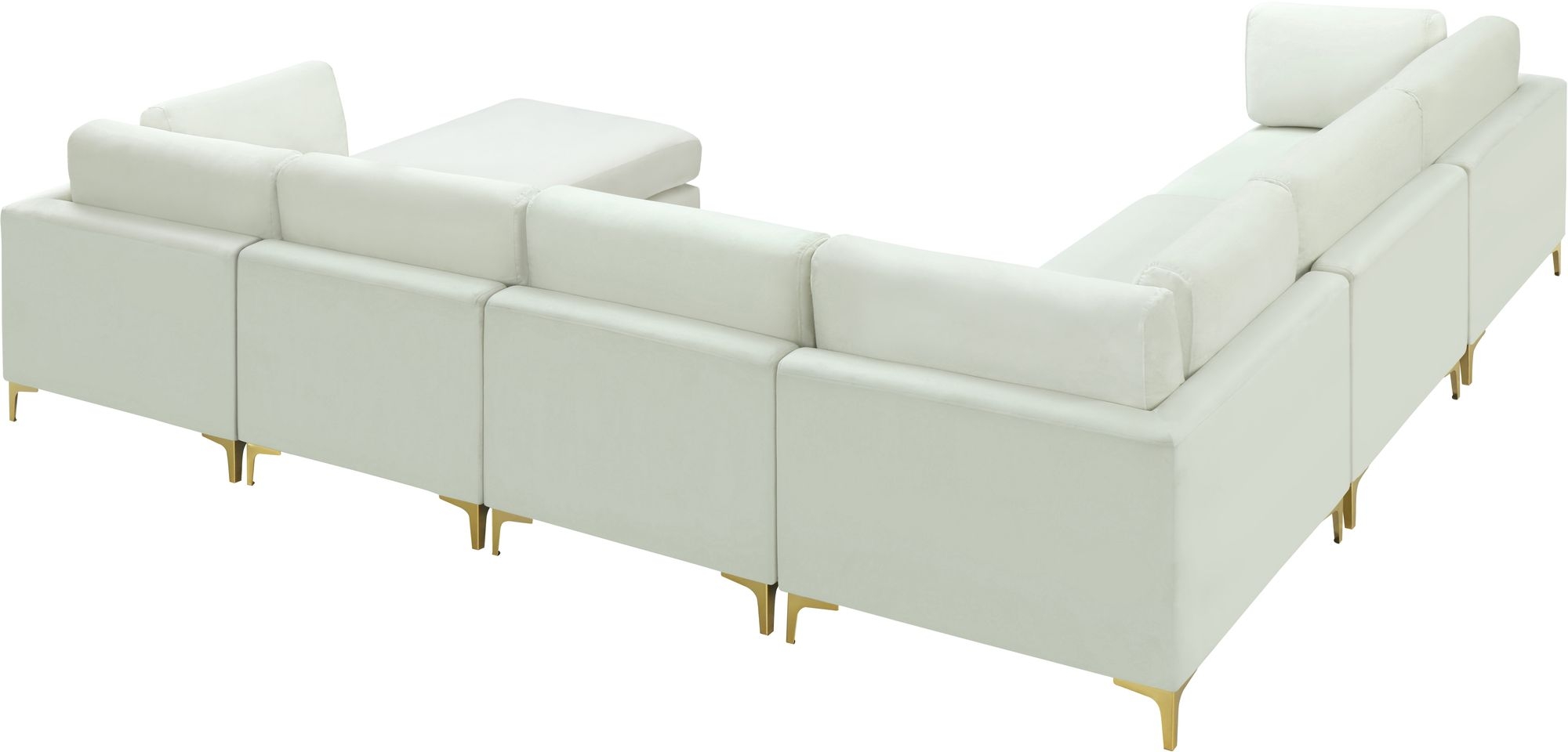 Julia 142" 7-Piece Velvet Modular Reversible Sectional