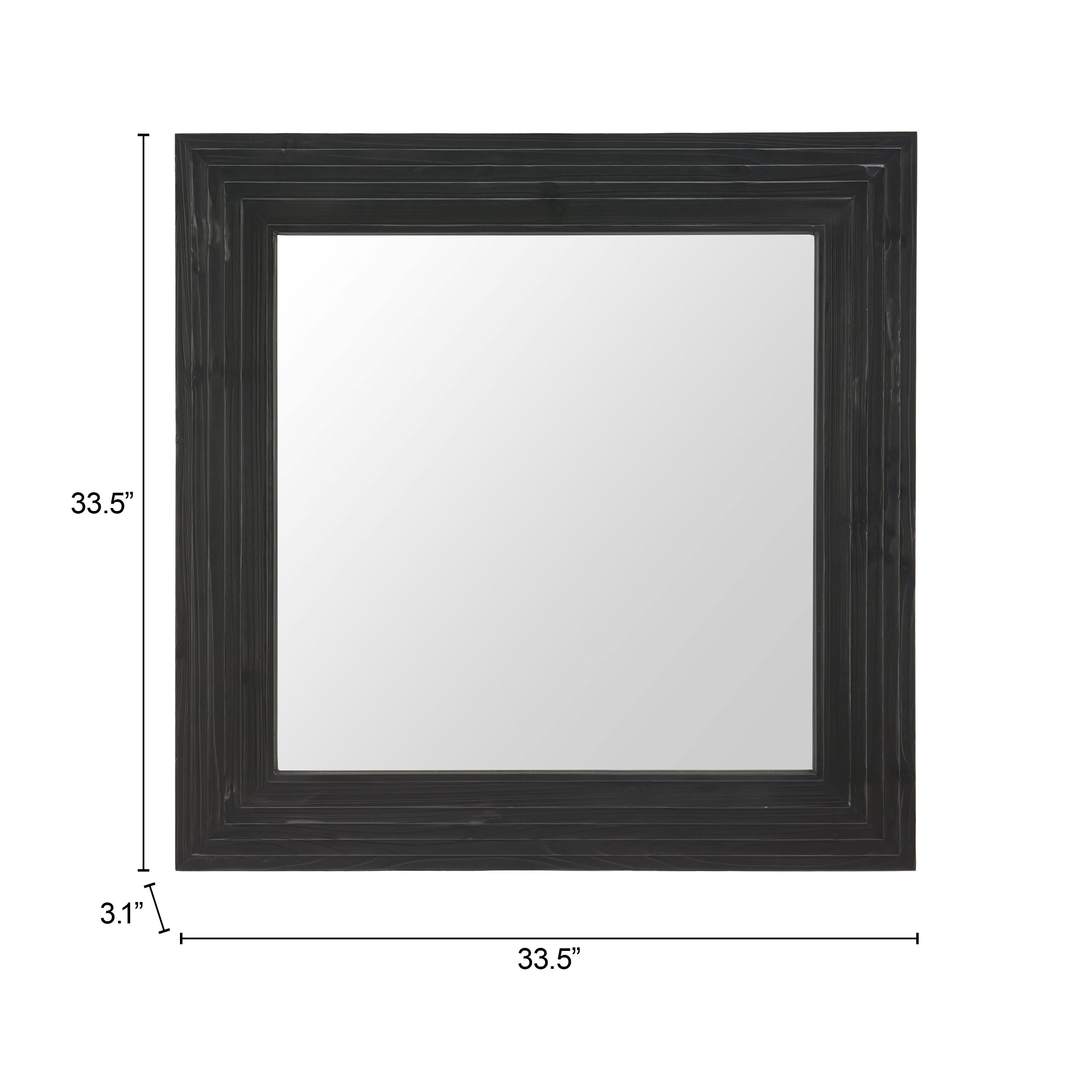 Kare Square Wood Mirror