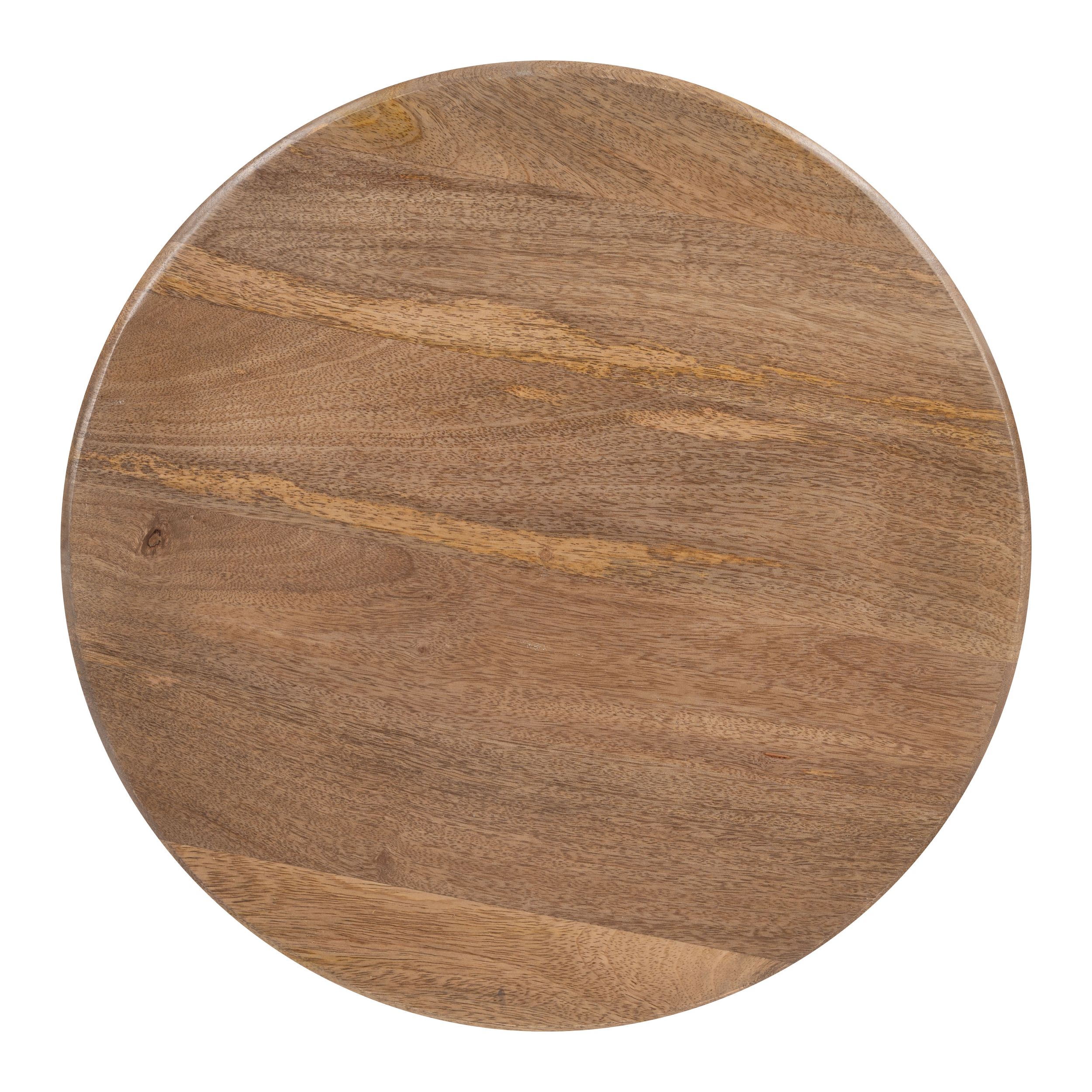 Goblet Round Wood Side Table