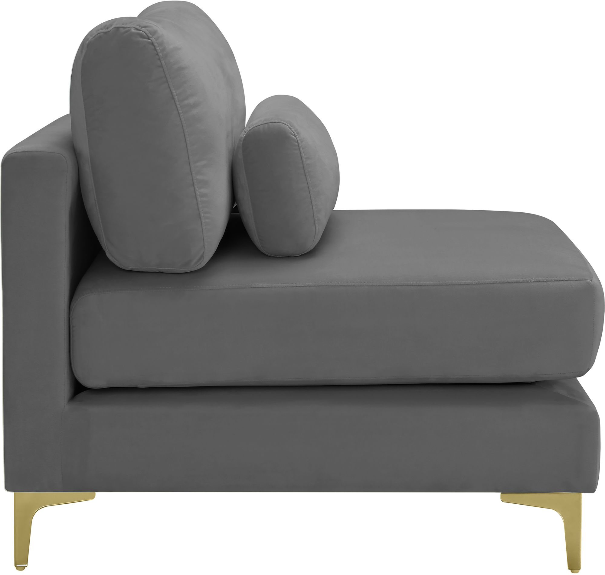 Julia Velvet Modular Armless Chair