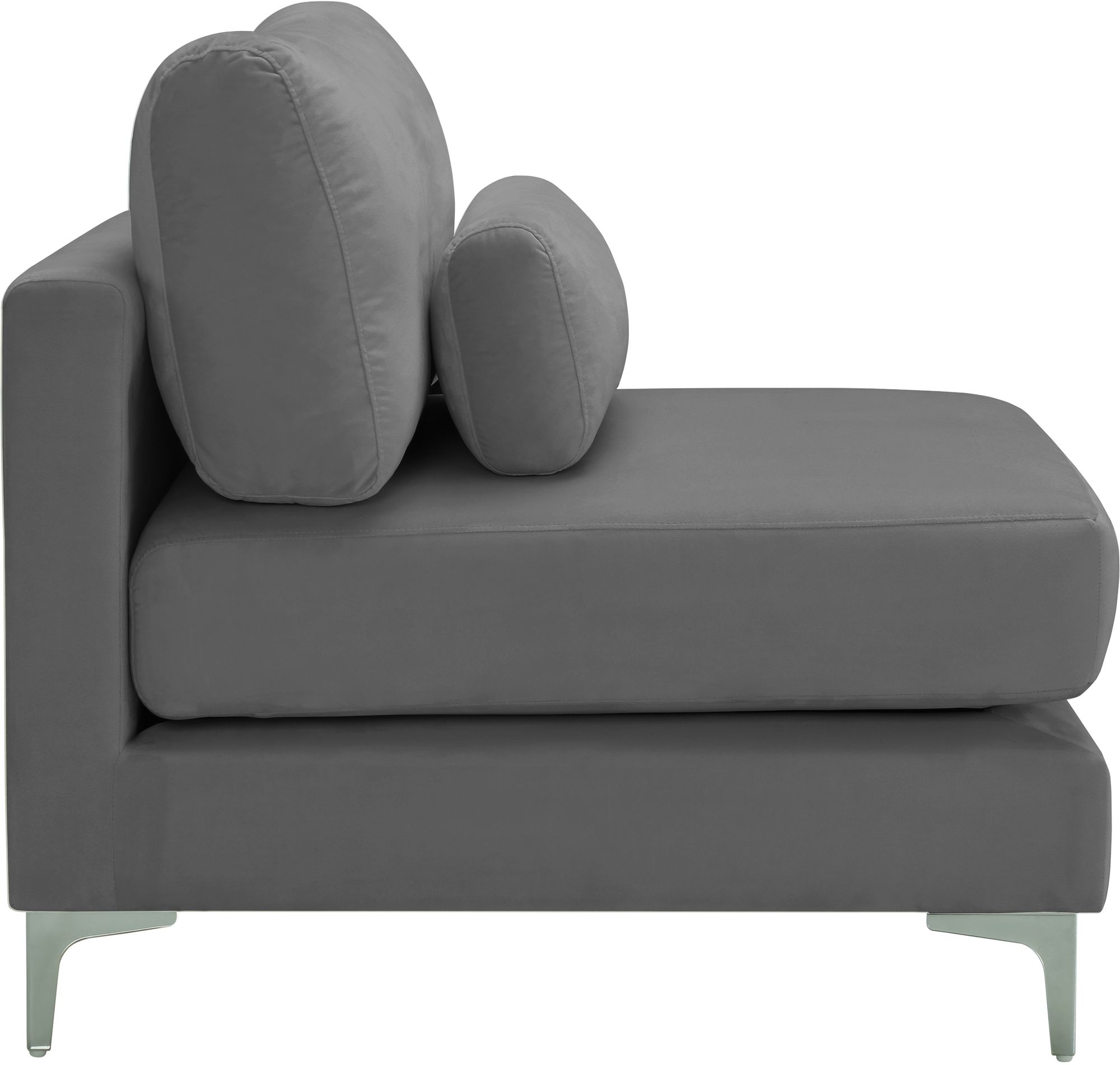 Julia Velvet Modular Armless Chair