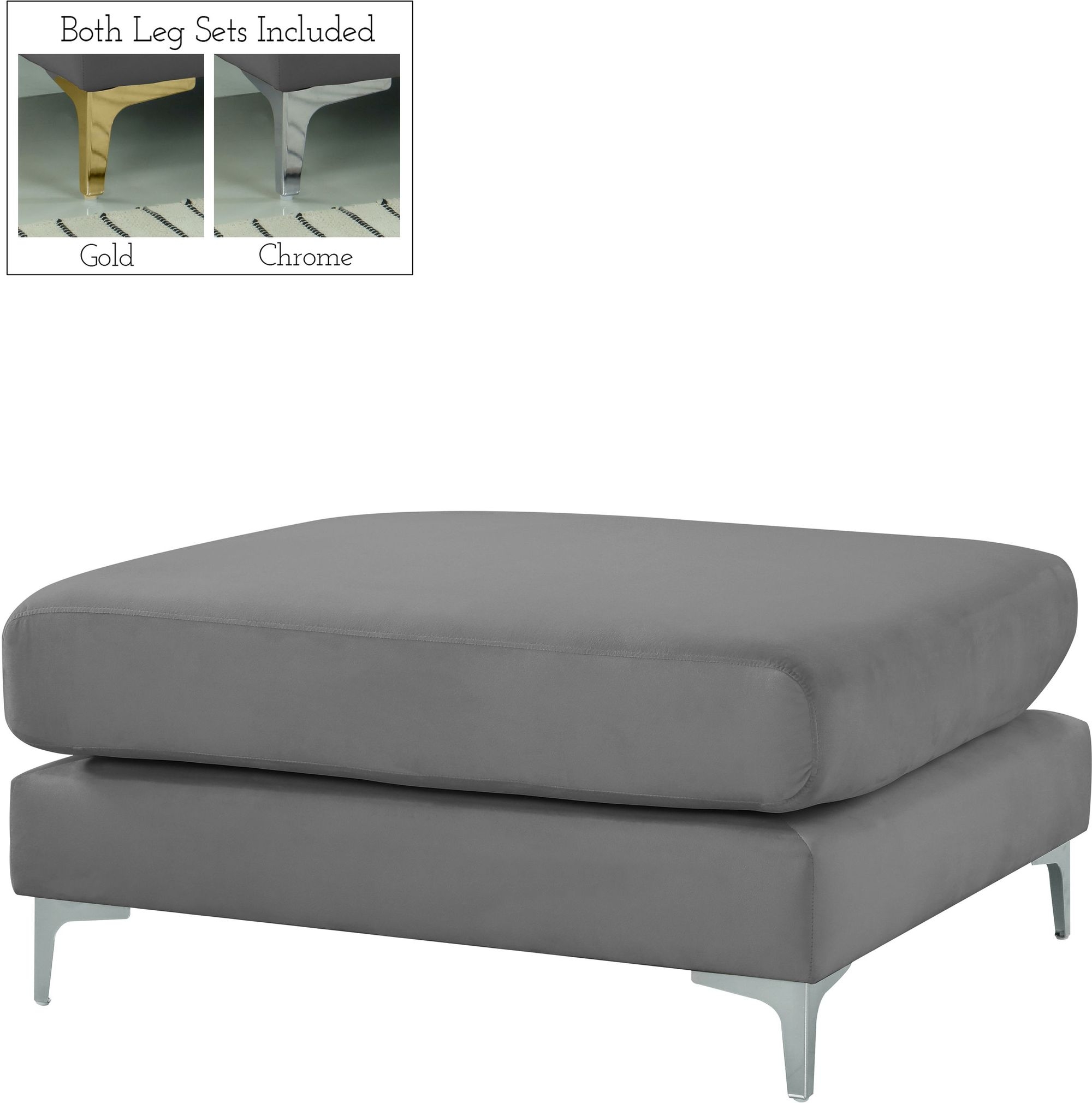 Julia Velvet Modular Ottoman