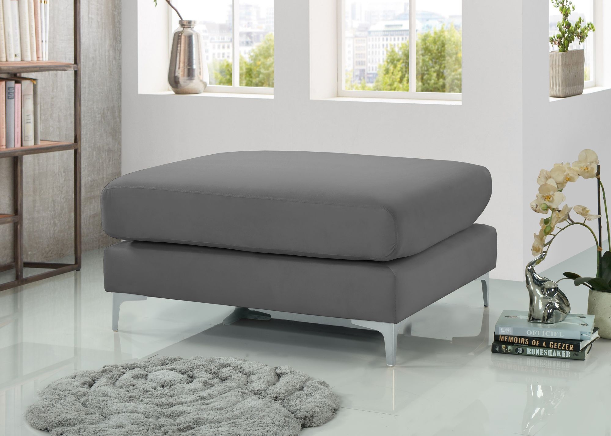 Julia Velvet Modular Ottoman