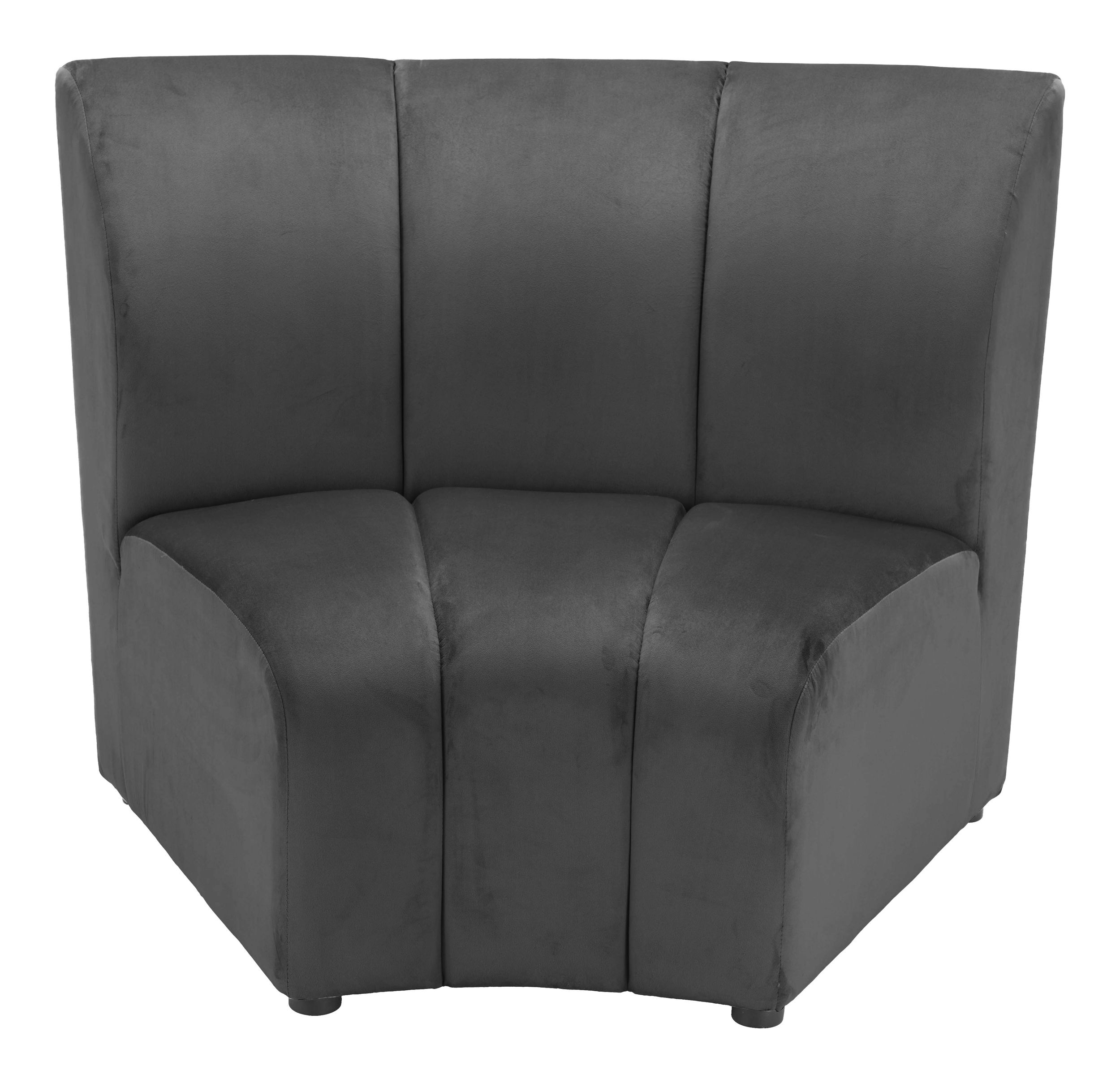 Garbi Curved Velvet Modular Sectional