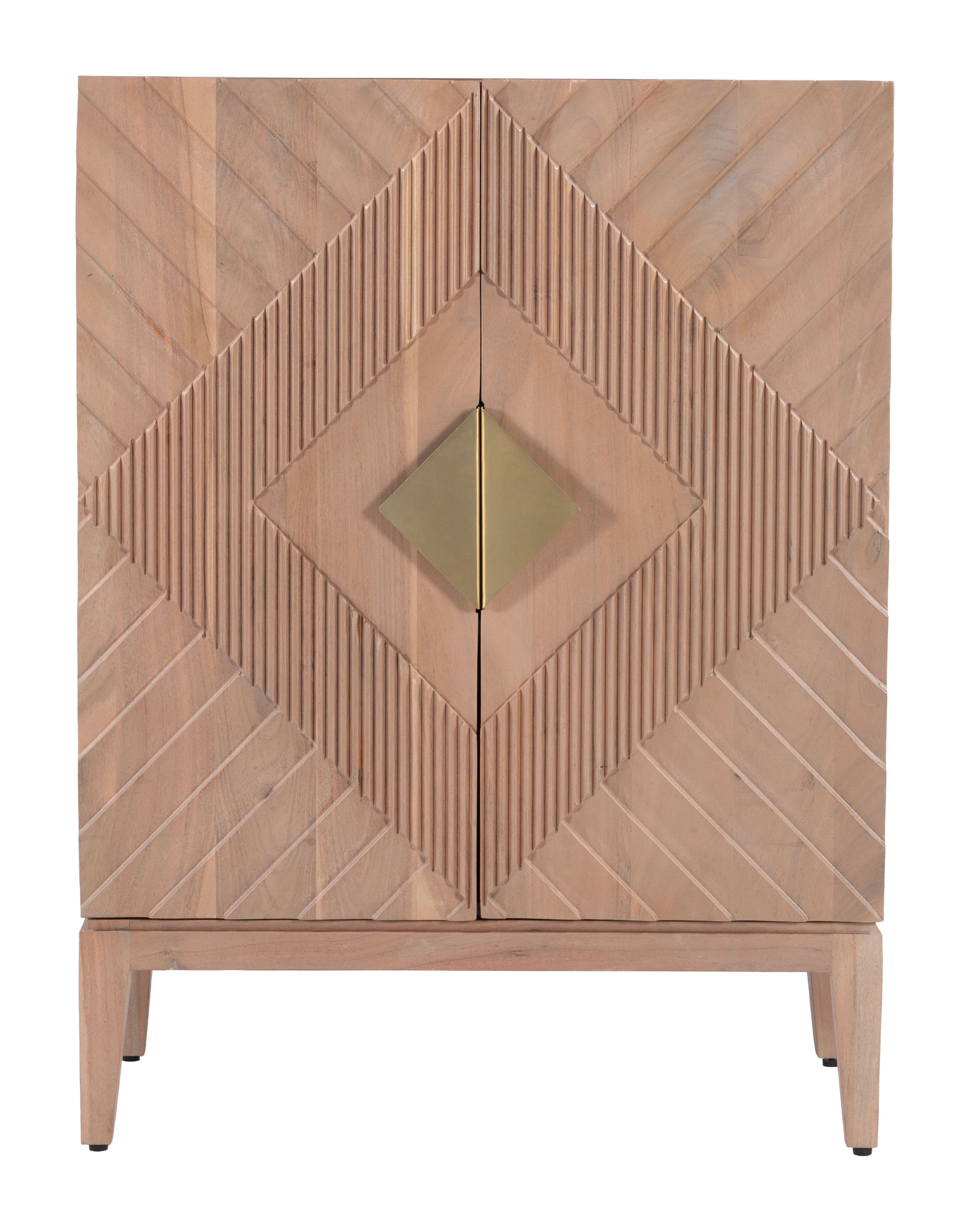 Hira Wood Cabinet w/2 Doors